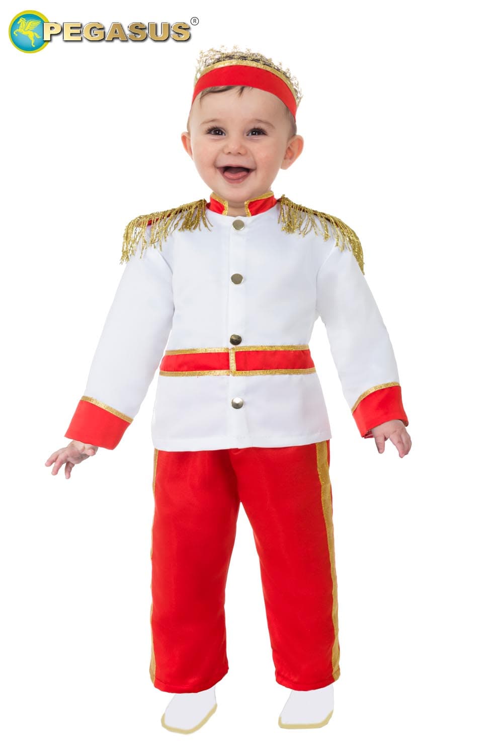 COSTUME CARNEVALE PRINCIPE EREDITARIO BIMBO DA 10 A 36 MESI - PEGASUS 2104 - 6
