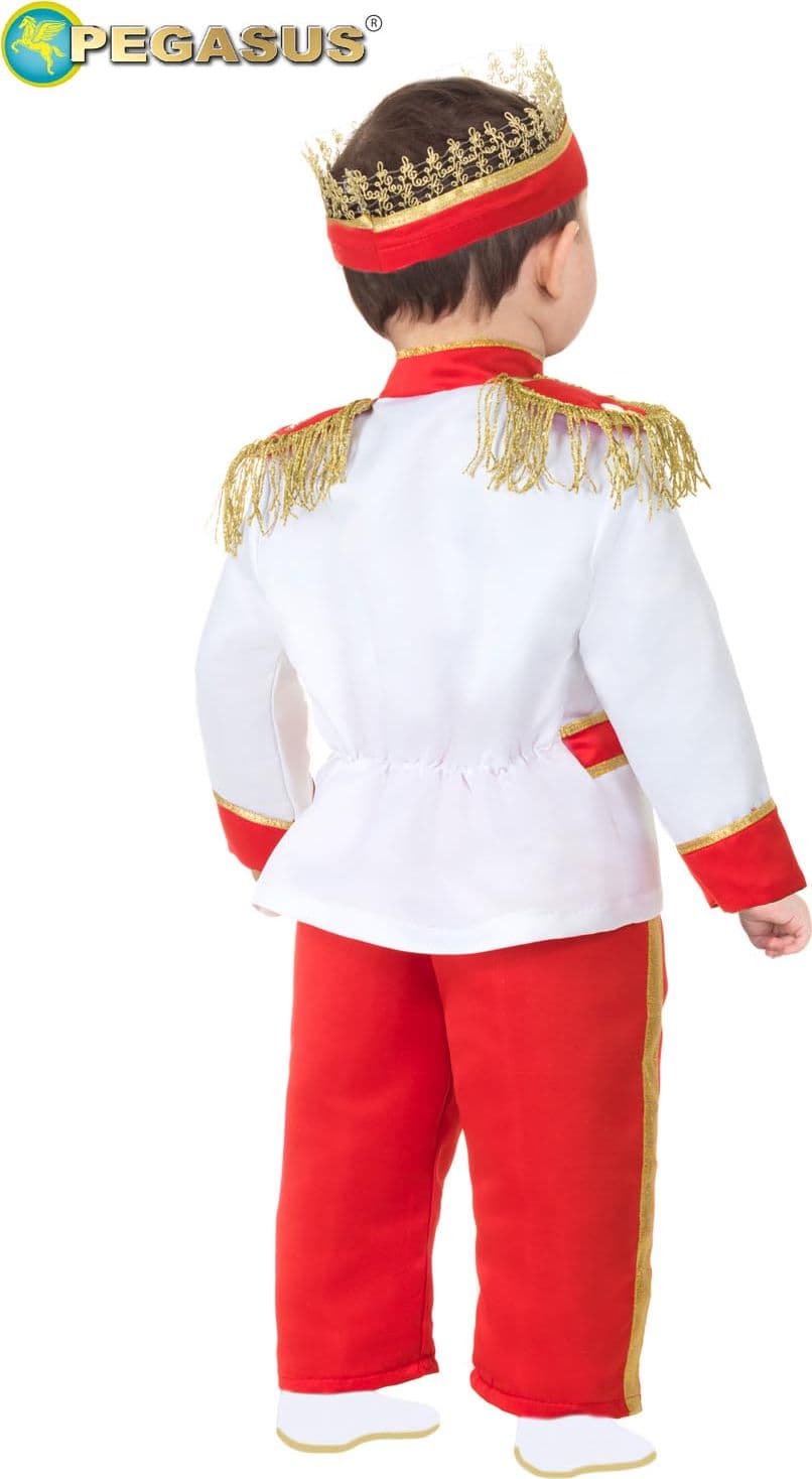 COSTUME CARNEVALE PRINCIPE EREDITARIO BIMBO DA 10 A 36 MESI - PEGASUS 2104 - 2