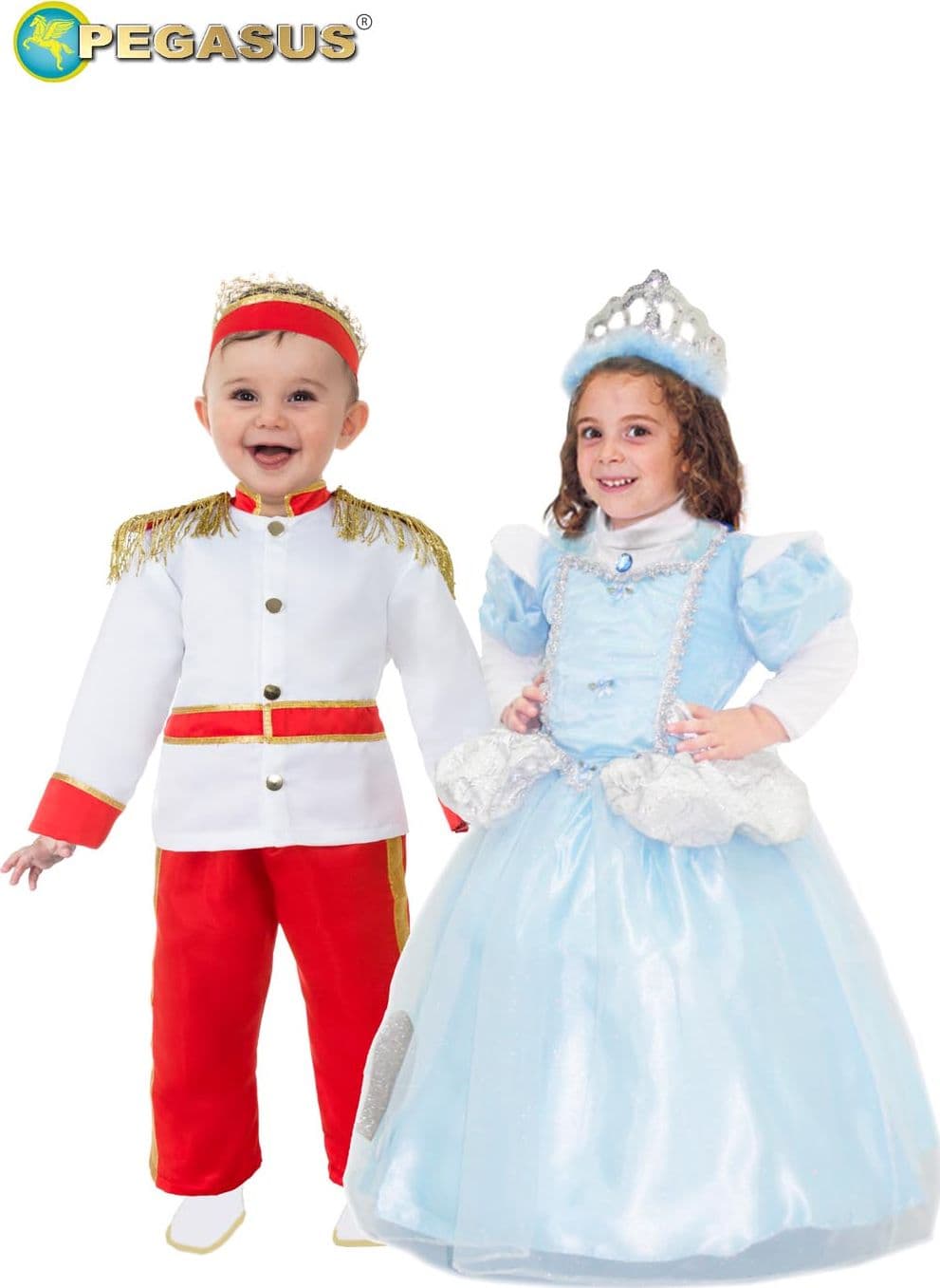 COSTUME CARNEVALE PRINCIPE EREDITARIO BIMBO DA 10 A 36 MESI - PEGASUS 2104 - 3