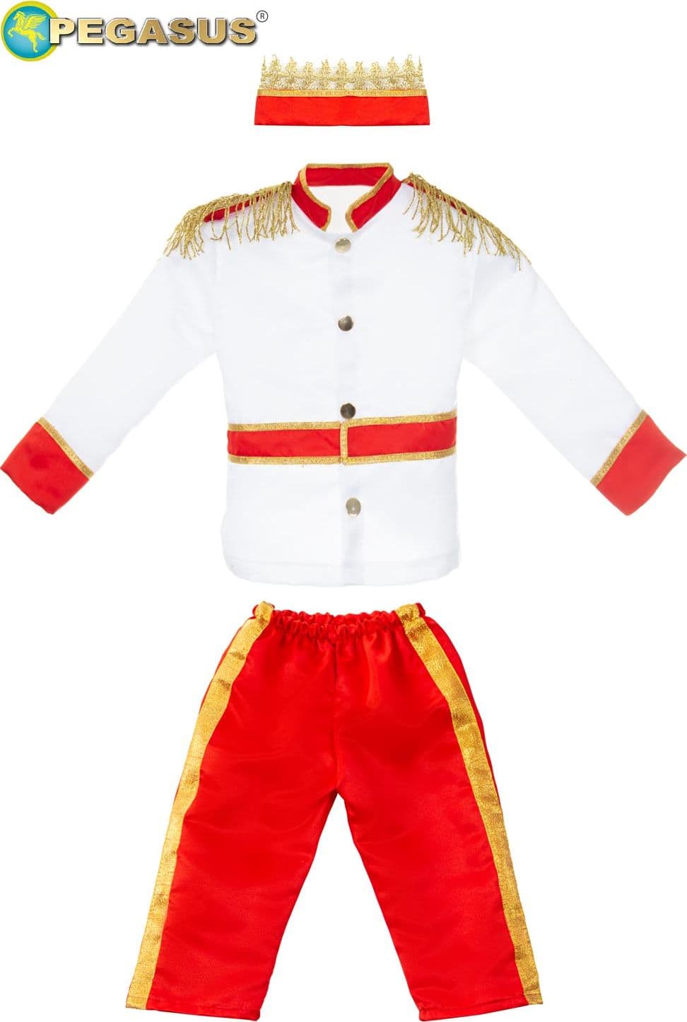 COSTUME CARNEVALE PRINCIPE EREDITARIO BIMBO DA 10 A 36 MESI - PEGASUS 2104 - 4