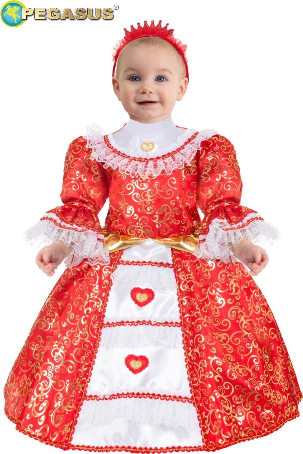 COSTUME CARNEVALE PRINCIPESSA SISSI BIMBA DA 10 A 36 MESI - PEGASUS 2118 - 5