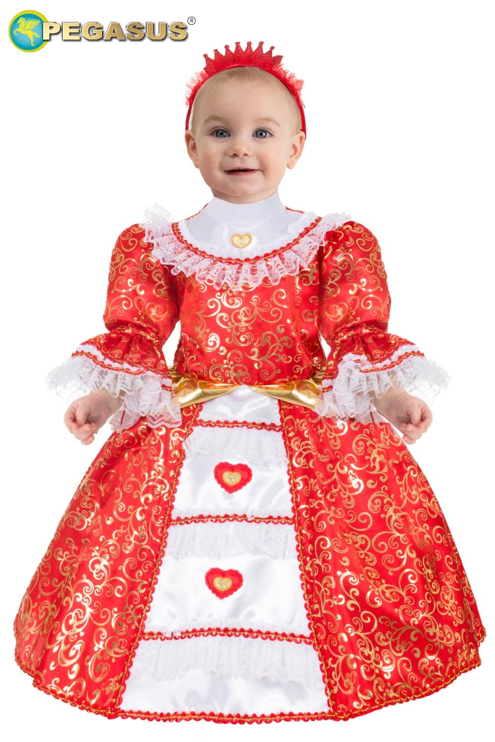 COSTUME CARNEVALE PRINCIPESSA SISSI BIMBA DA 10 A 36 MESI - PEGASUS 2118 - 5