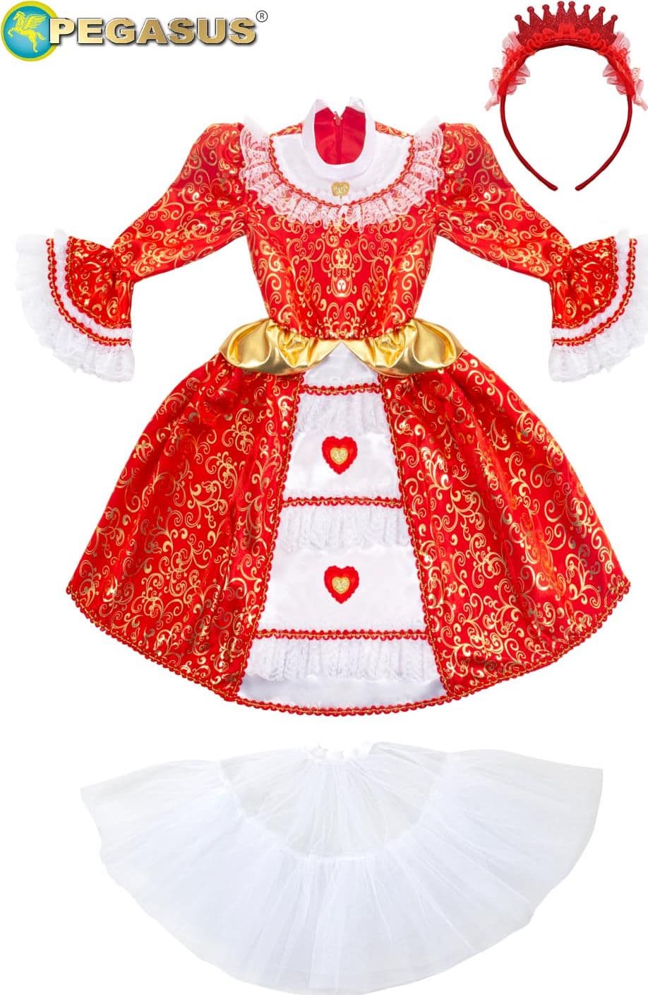 COSTUME CARNEVALE PRINCIPESSA SISSI BIMBA DA 10 A 36 MESI - PEGASUS 2118 - 4