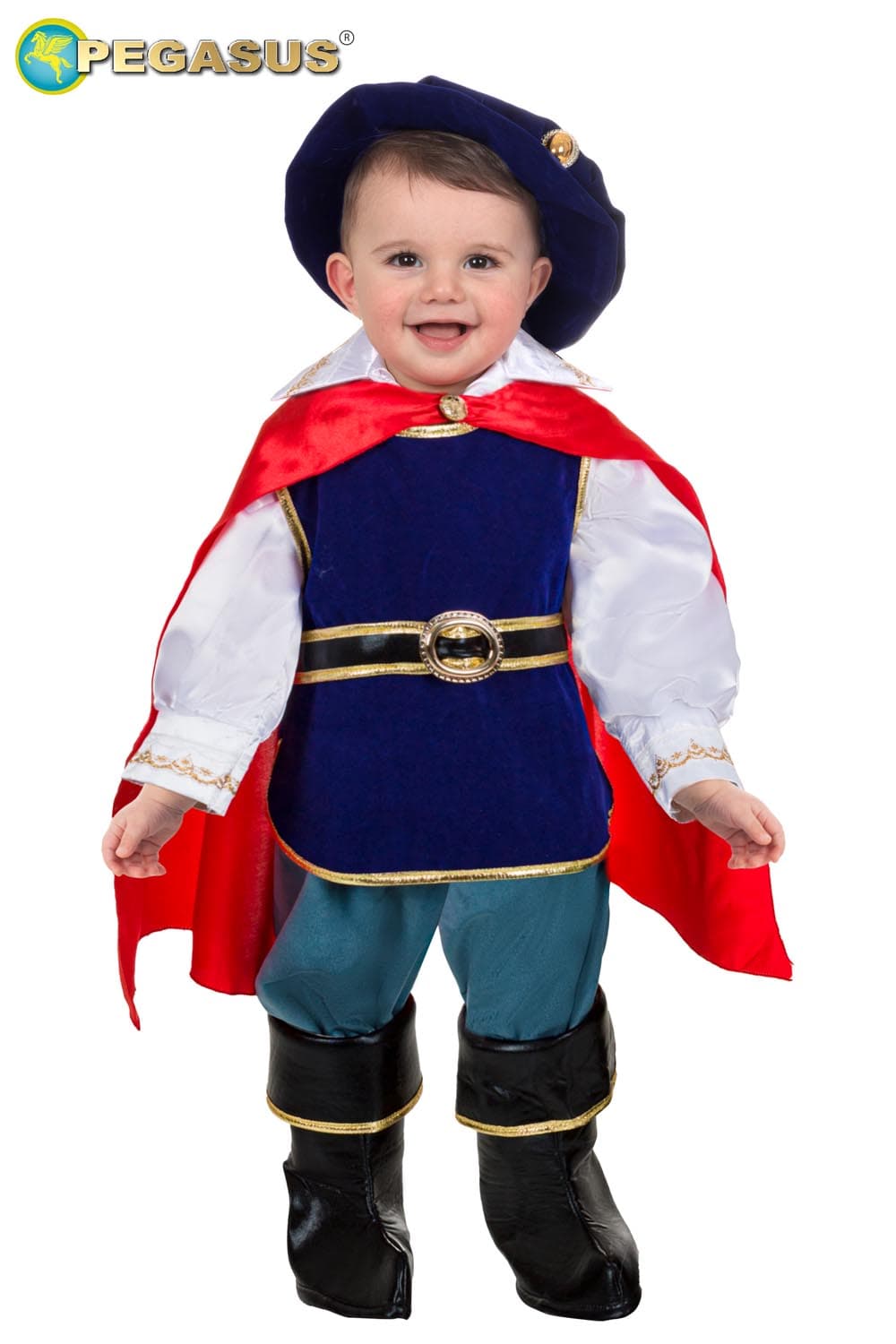 COSTUME CARNEVALE PRINCIPE DELLE FIABE BIMBO DA 10 A 36 MESI - PEGASUS 2101 - 6