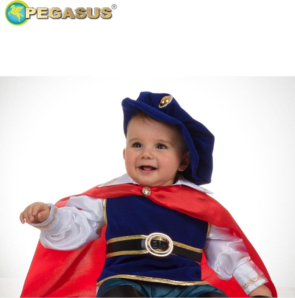 COSTUME CARNEVALE PRINCIPE DELLE FIABE BIMBO DA 10 A 36 MESI - PEGASUS 2101 - 2