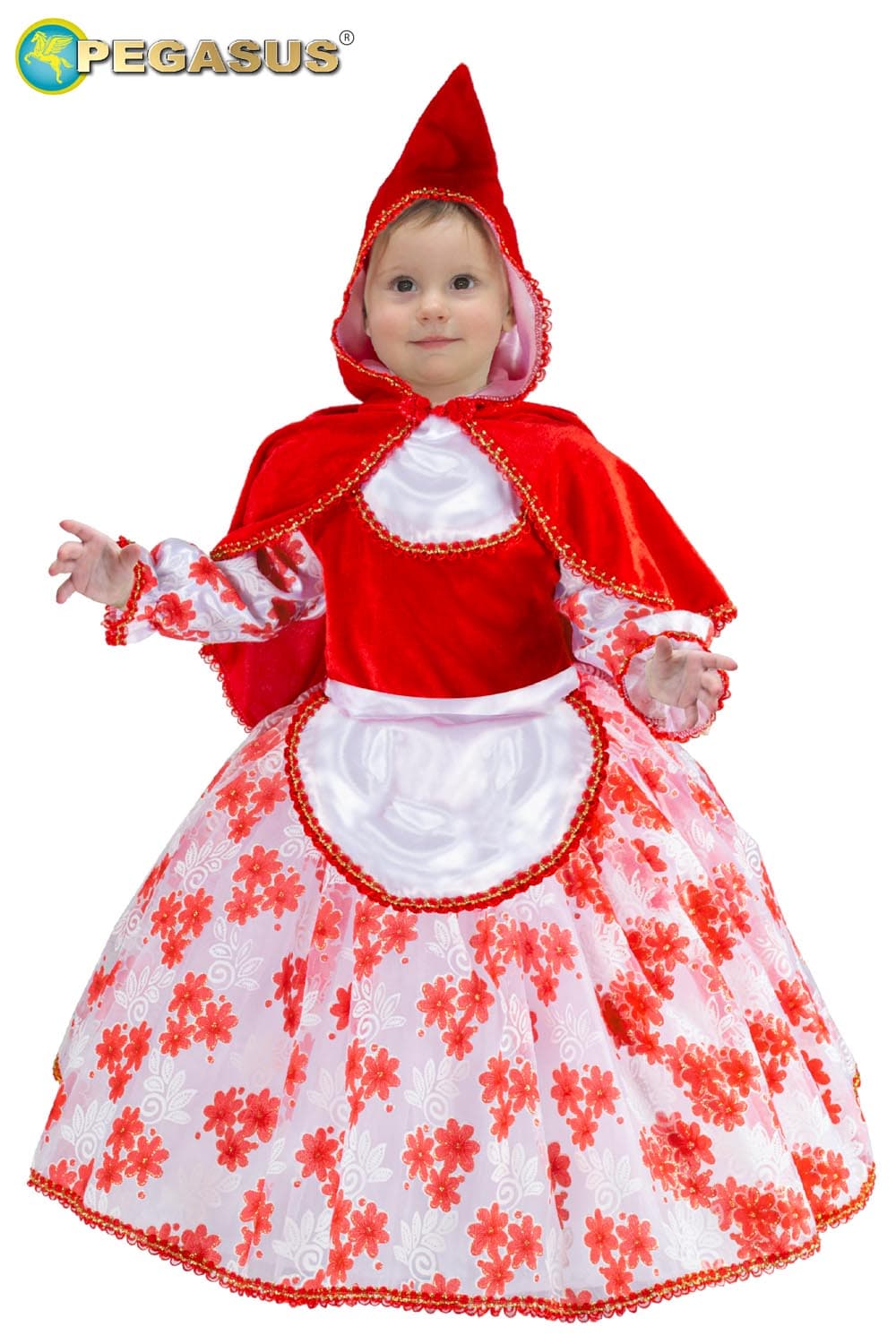 COSTUME CARNEVALE CAPPUCCETTO ROSSO BIMBA DA 13 A 36 MESI - PEGASUS 2006 - 4
