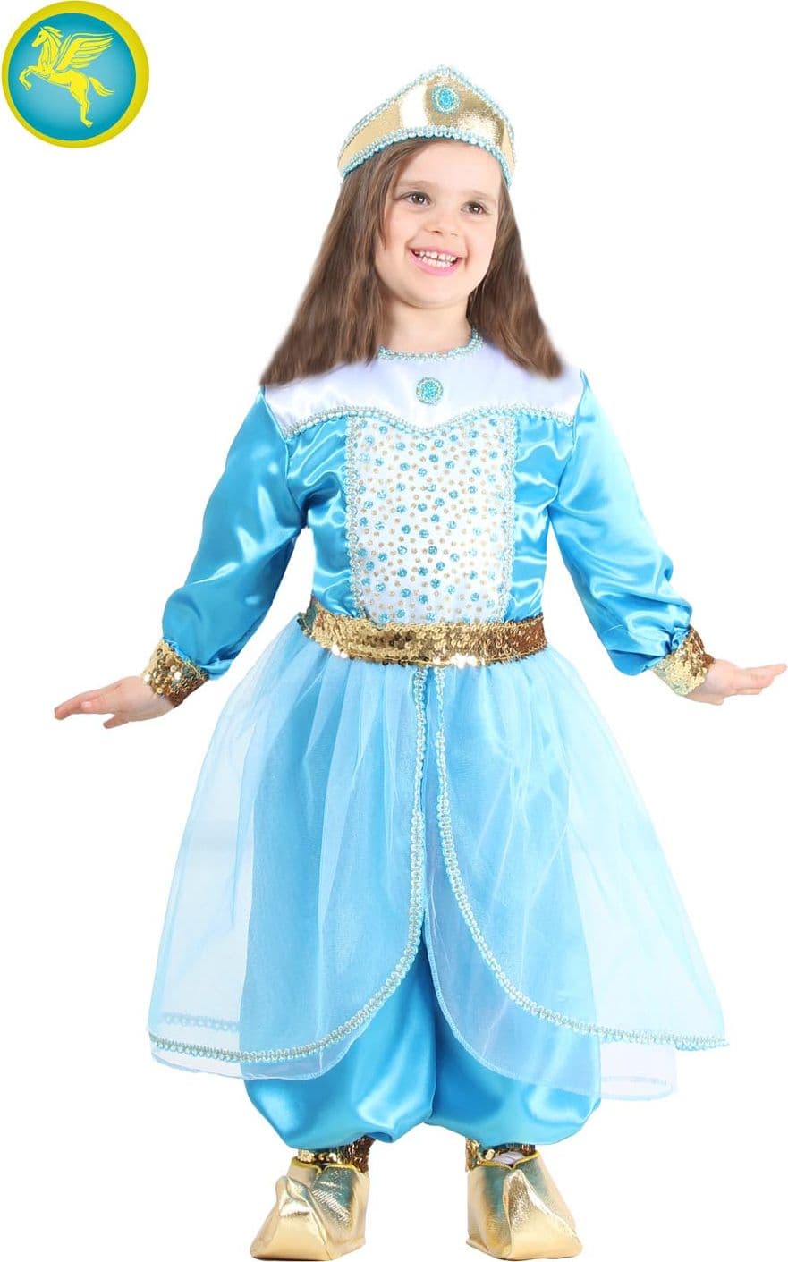 COSTUME CARNEVALE PRINCIPESSA JASMINE BIMBA DA 13 A 36 MESI - PEGASUS 2075 - 3