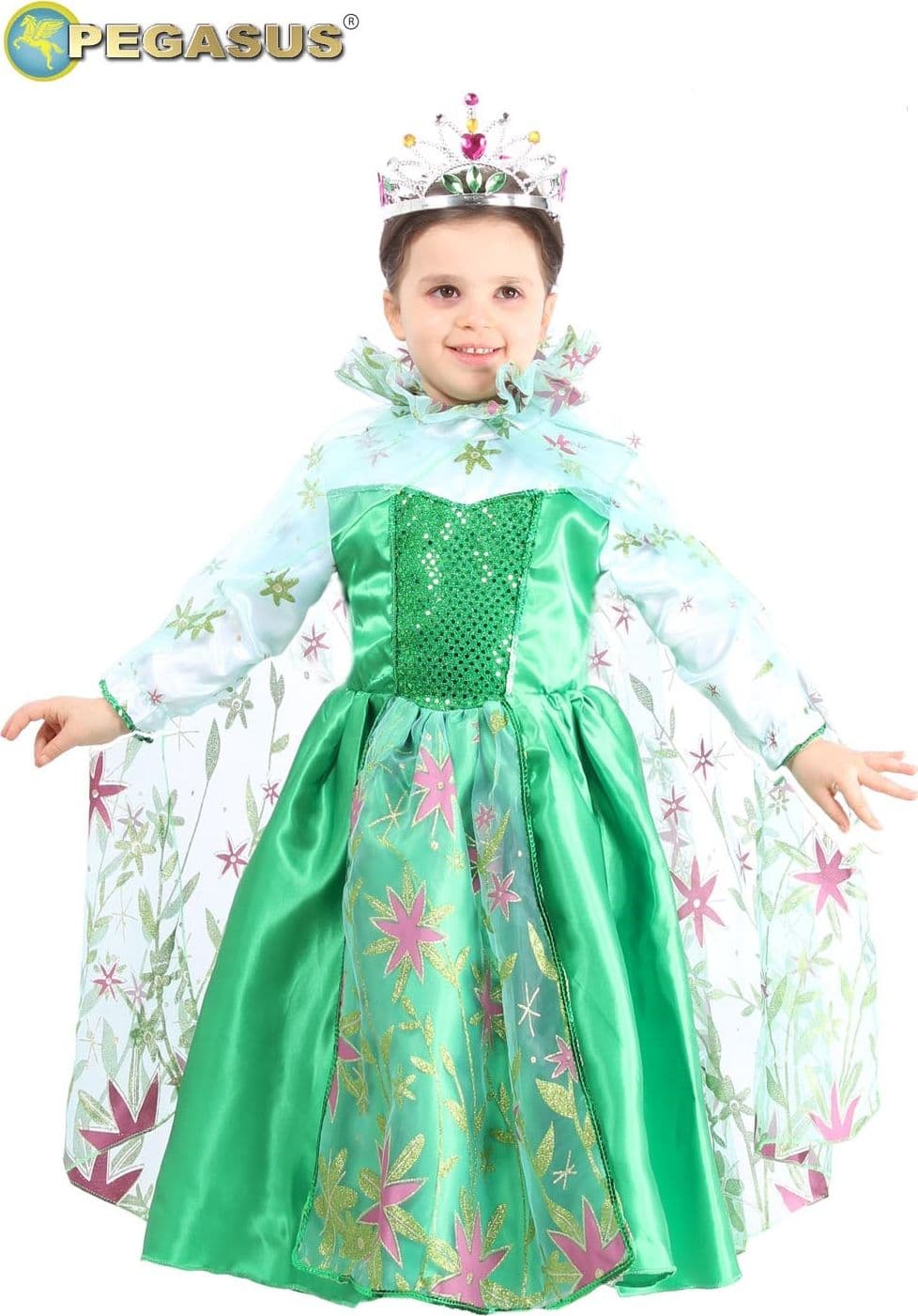 COSTUME CARNEVALE  PRINCIPESSA PRIMAVERA BIMBA  DA 13 A 36 MESI