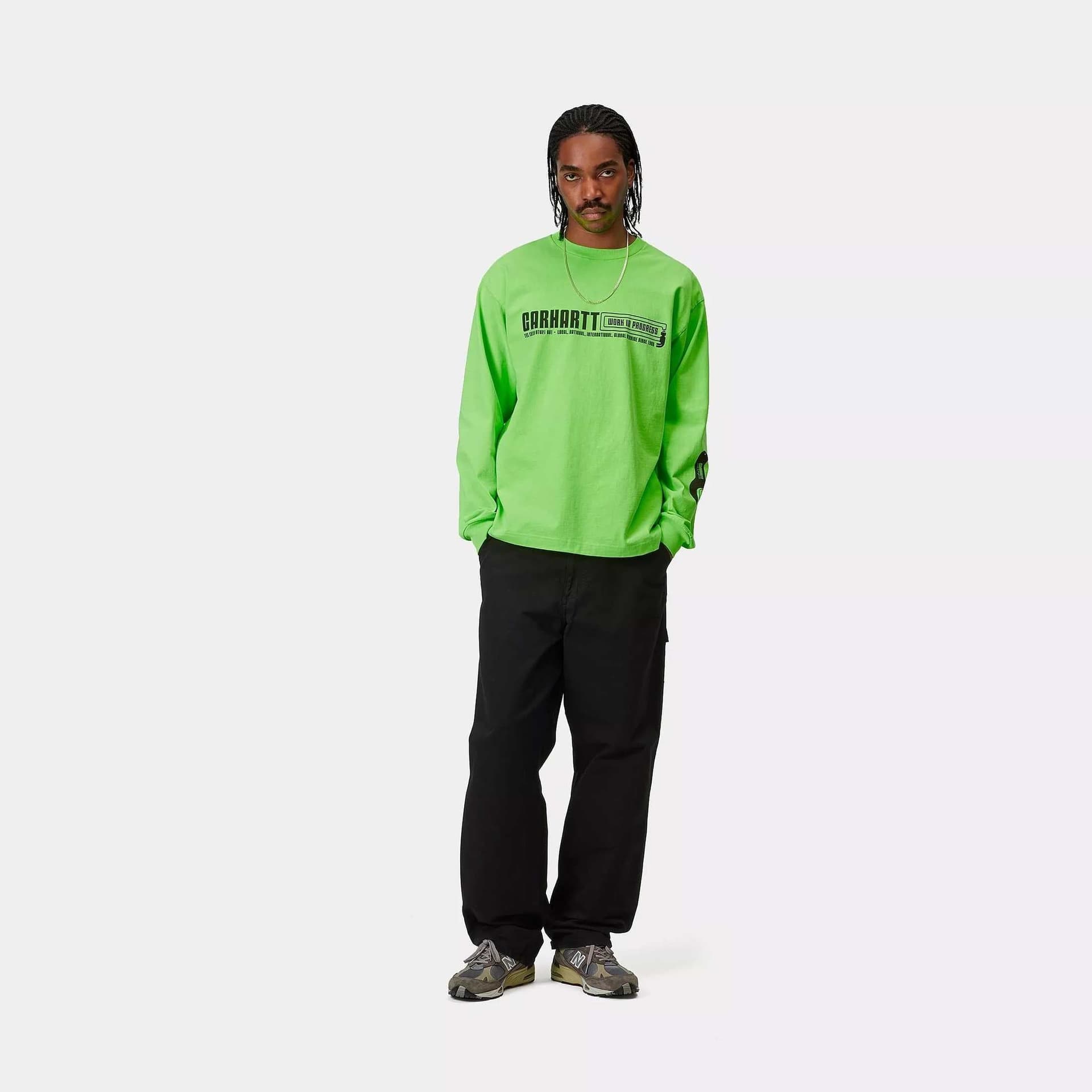 Pantaloni Carhartt Single Knee black dyed - 5