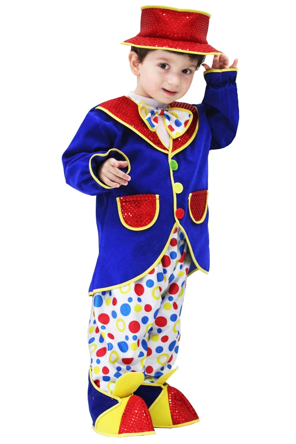 COSTUME CARNEVALE PAGLIACCIO BIMBO DA 13 A 36 MESI - PEGASUS 2023 - 3
