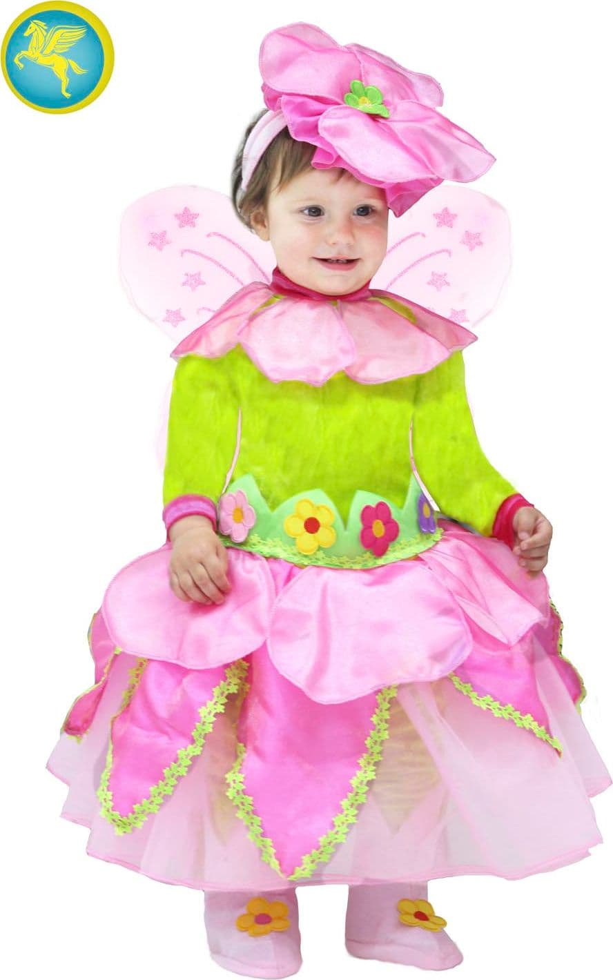 COSTUME CARNEVALE FATINA DEI FIORI BIMBA DA 13 A 36 MESI - PEGASUS 2039 - 3