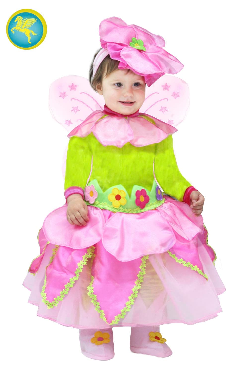 COSTUME CARNEVALE FATINA DEI FIORI BIMBA DA 13 A 36 MESI - PEGASUS 2039 - 3