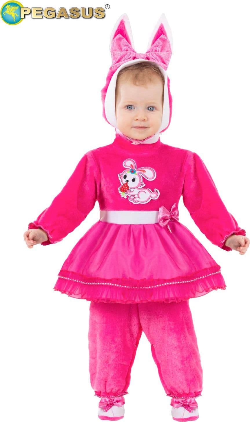 COSTUME CARNEVALE  CONIGLIETTA NEONATA DA 0 A 12 MESI - PEGASUS PE5082 - 6