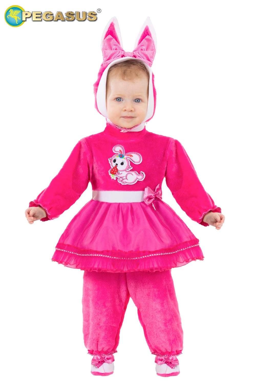 COSTUME CARNEVALE  CONIGLIETTA NEONATA DA 0 A 12 MESI - PEGASUS PE5082 - 6