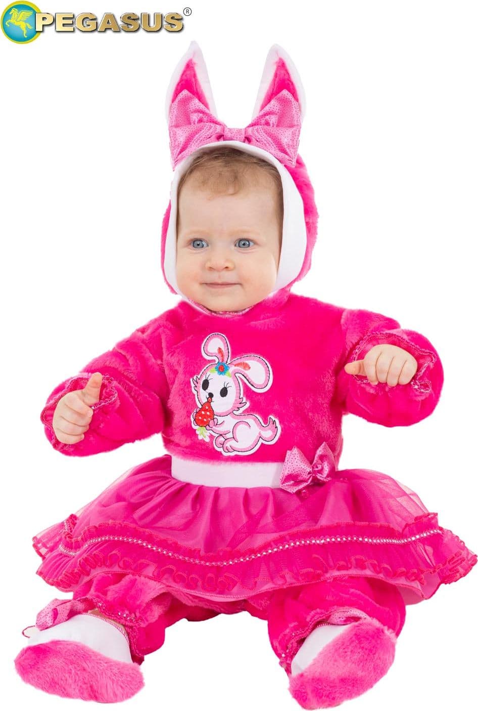 COSTUME CARNEVALE  CONIGLIETTA NEONATA DA 0 A 12 MESI - PEGASUS PE5082 - 2