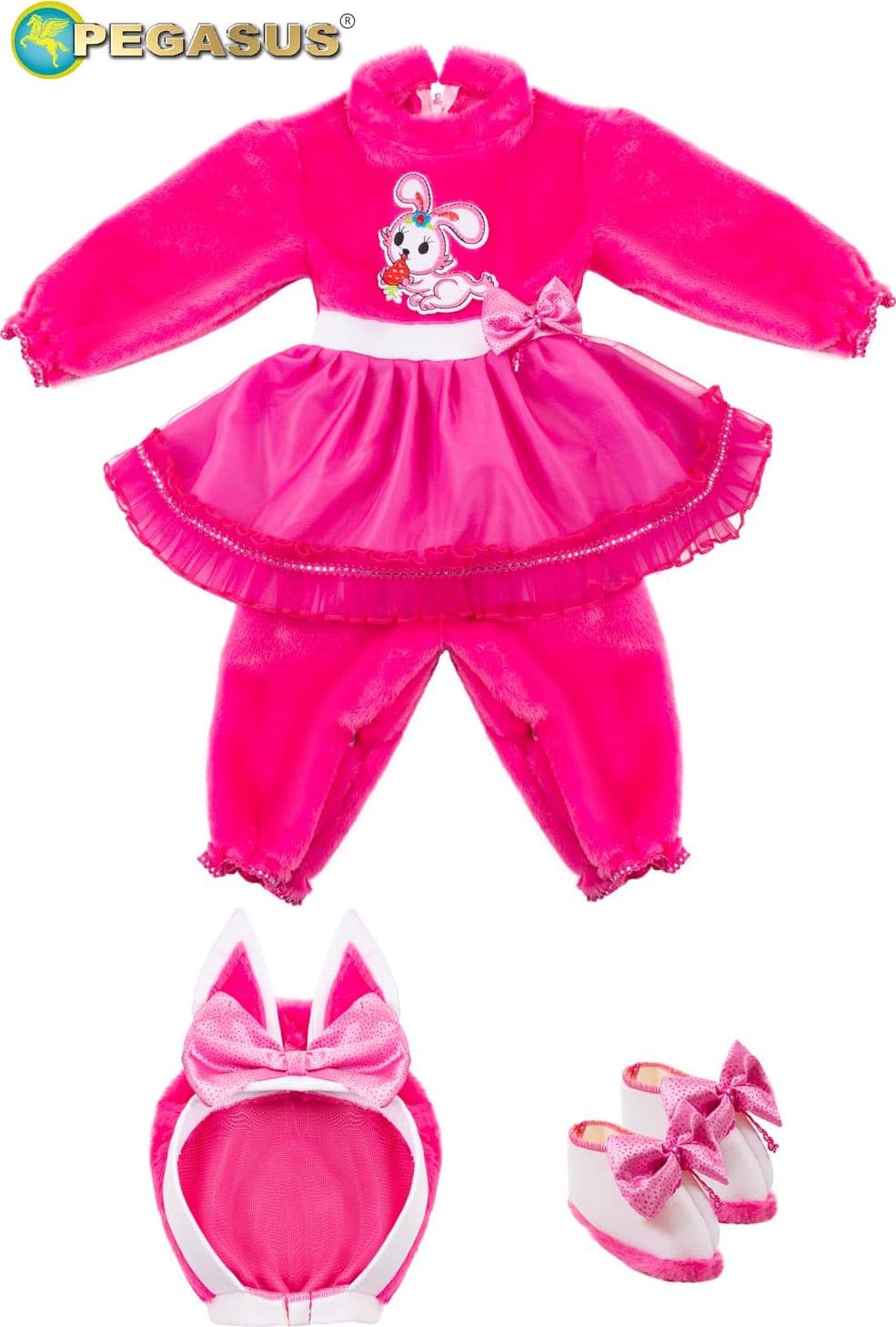 COSTUME CARNEVALE  CONIGLIETTA NEONATA DA 0 A 12 MESI - PEGASUS PE5082 - 4
