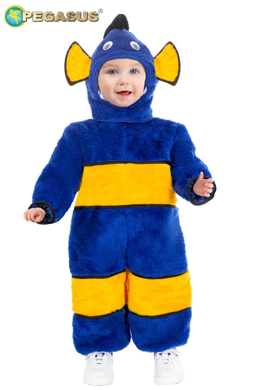 COSTUME CARNEVALE PESCIOLINO BLU NEONATO DA 7 A 24 MESI - 4