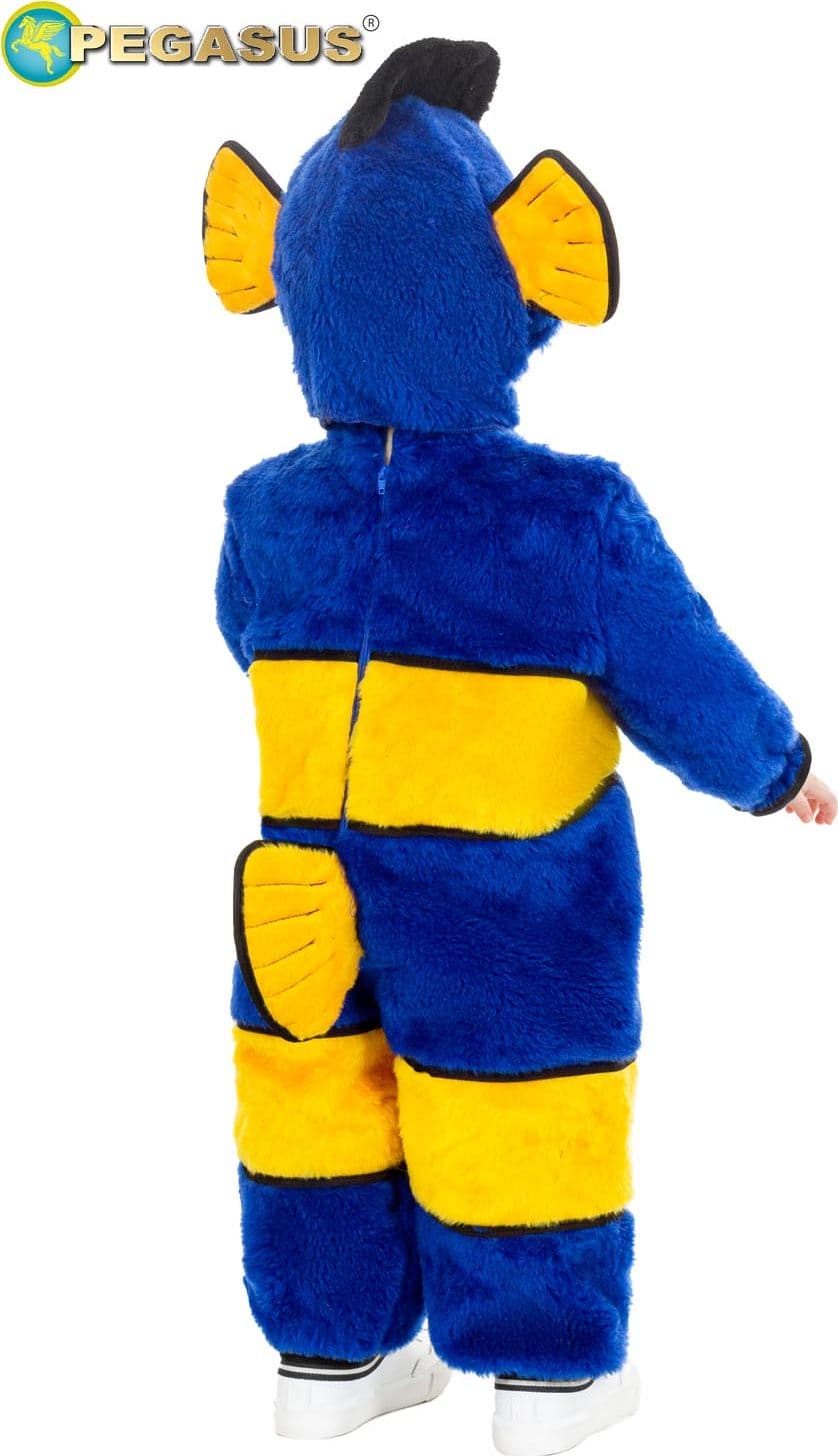 COSTUME CARNEVALE PESCIOLINO BLU NEONATO DA 7 A 24 MESI - 2