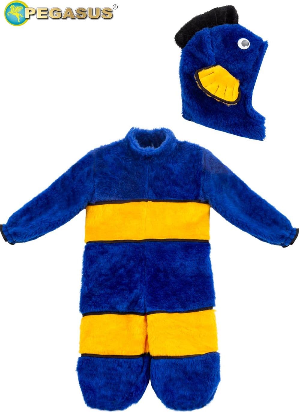 COSTUME CARNEVALE PESCIOLINO BLU NEONATO DA 7 A 24 MESI - 3