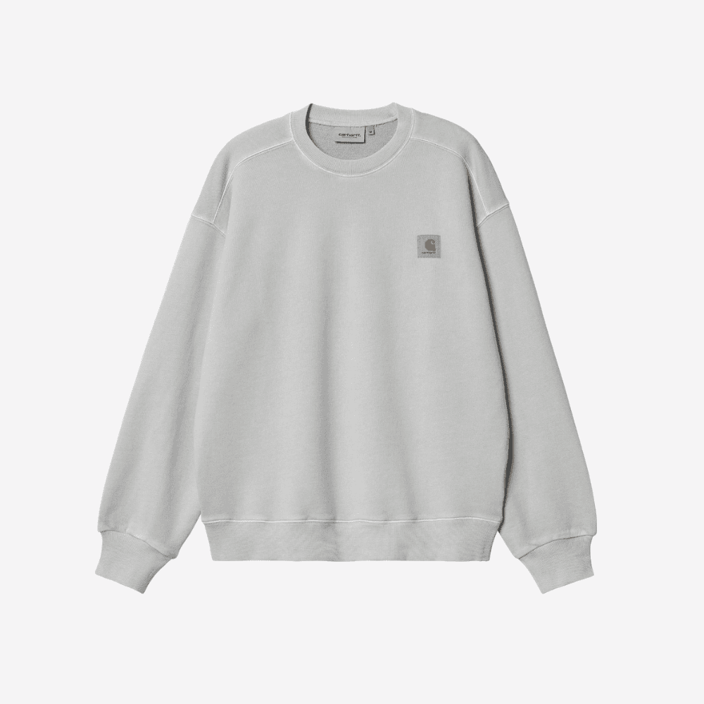 Felpa Carhartt Nelson Sweatshirt sonic silver dyed - 6