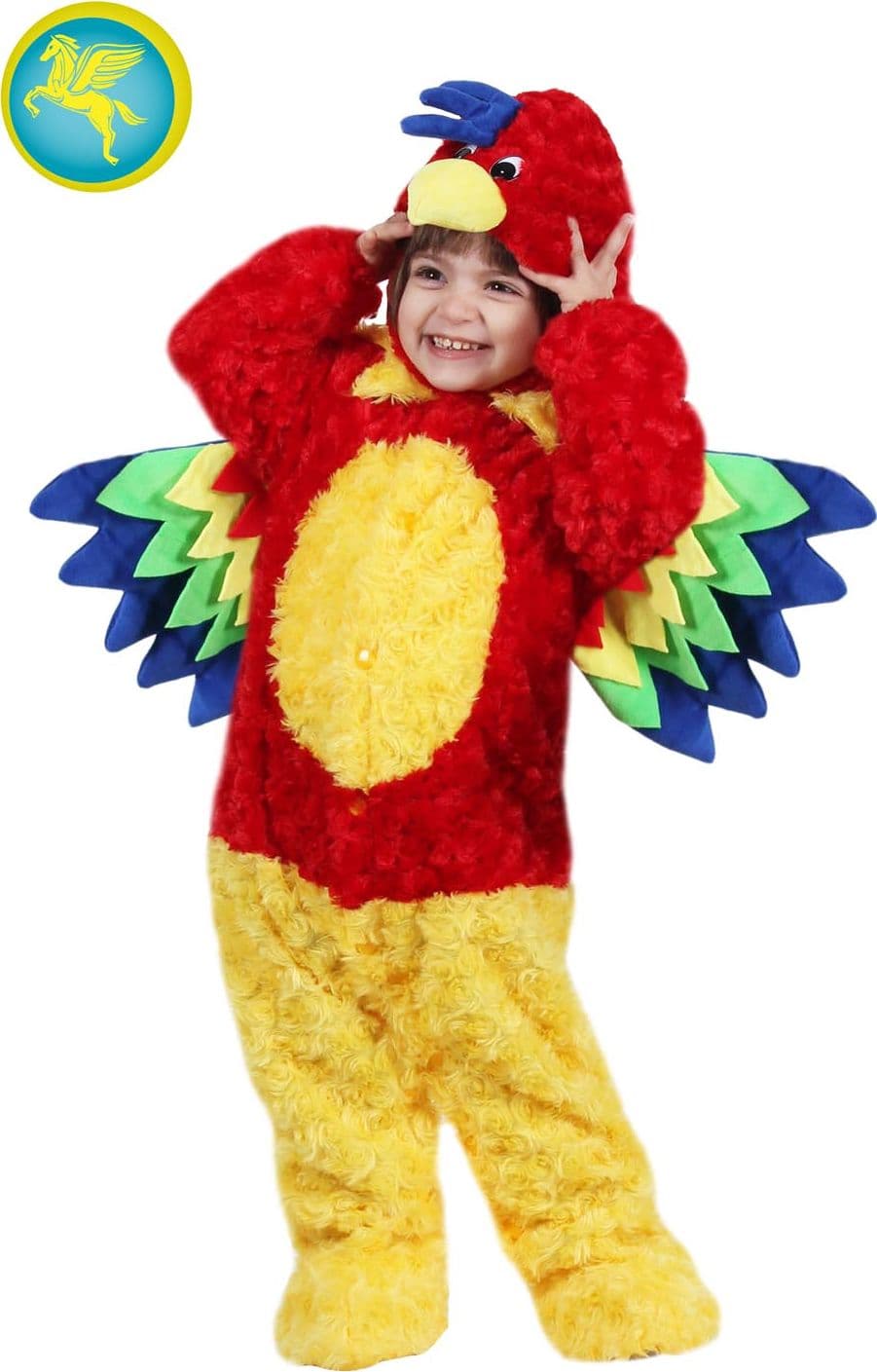 COSTUME CARNEVALE PAPPAGALLO BIMBO DA 19 A 36 MESI - PEGASUS PE0759 - 4