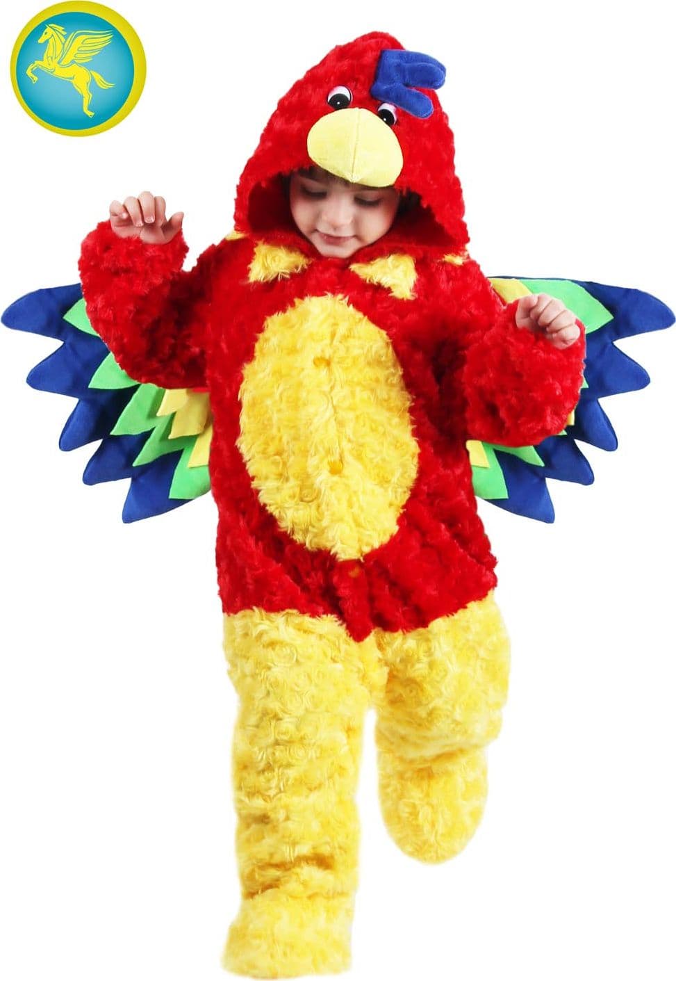 COSTUME CARNEVALE PAPPAGALLO BIMBO DA 19 A 36 MESI - PEGASUS PE0759 - 2