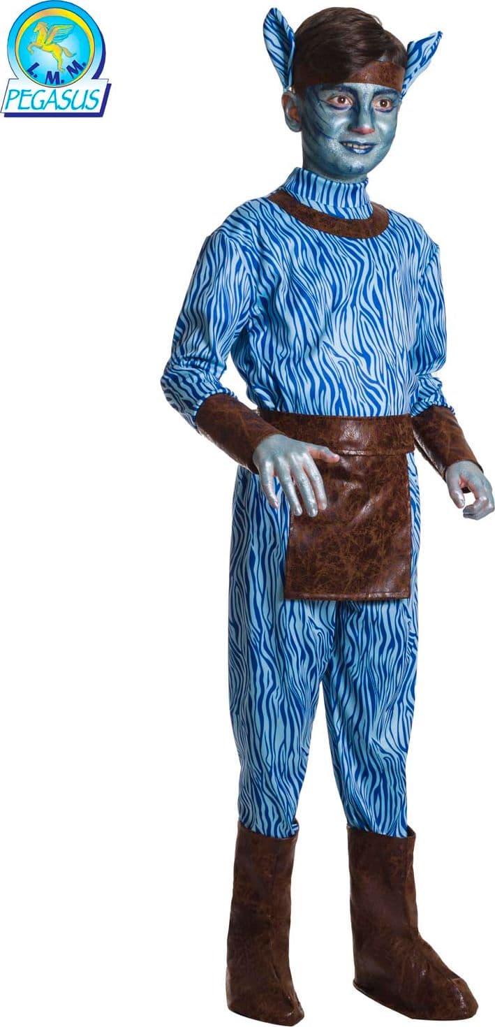 COSTUME CARNEVALE RAGAZZO TINGRE AZZURRO DA 5 A 13 ANNI - PEGASUS 1957 - 3