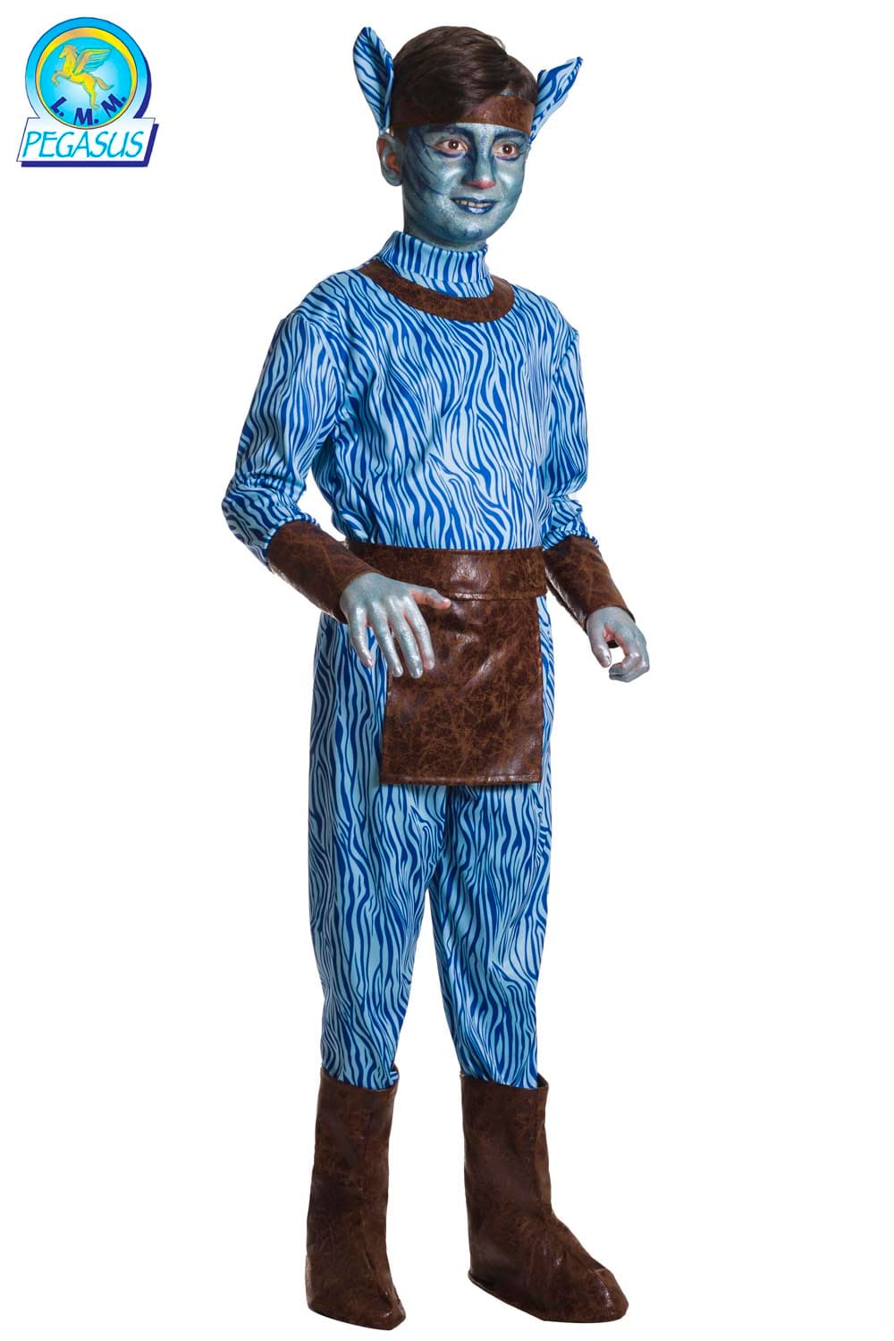 COSTUME CARNEVALE RAGAZZO TINGRE AZZURRO DA 5 A 13 ANNI - PEGASUS 1957 - 3
