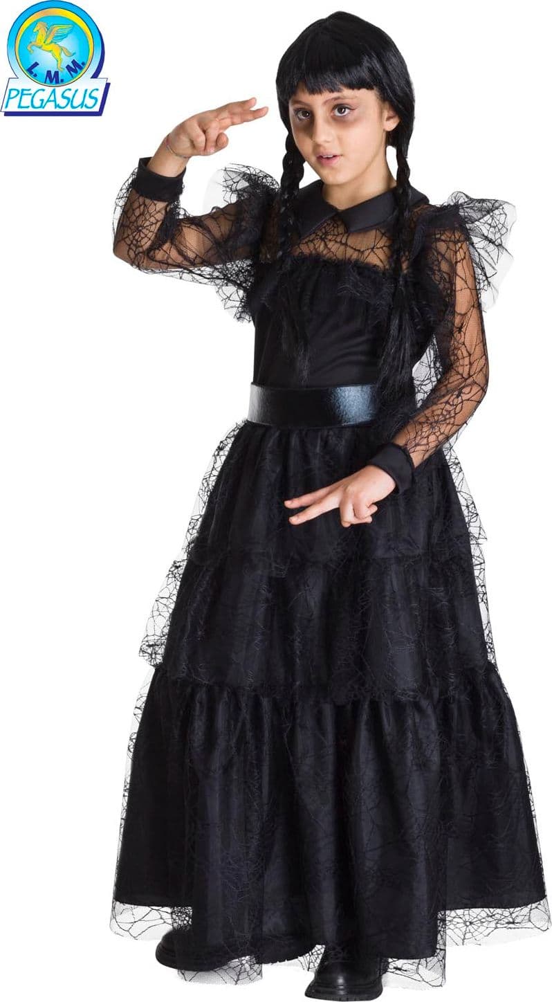 COSTUME CARNEVALE RAGAZZA HORROR ( MERCOLEDI' AL BALLO ) DA 5 A 13 ANNI - PEGASUS 1954 - 3