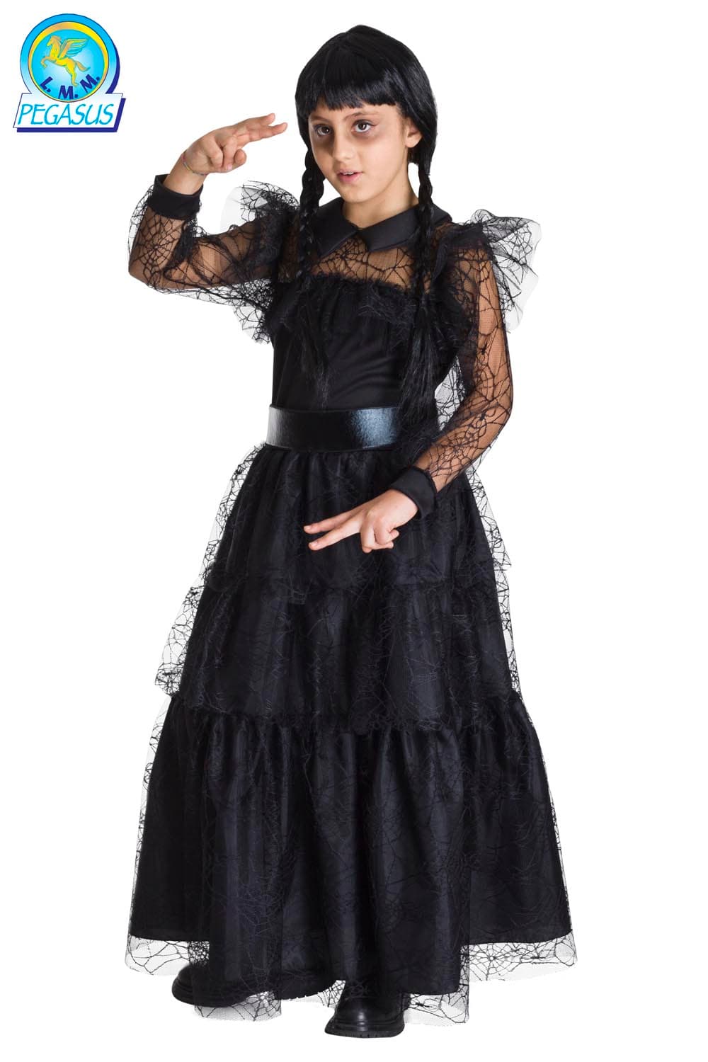 COSTUME CARNEVALE RAGAZZA HORROR ( MERCOLEDI' AL BALLO ) DA 5 A 13 ANNI - PEGASUS 1954 - 3