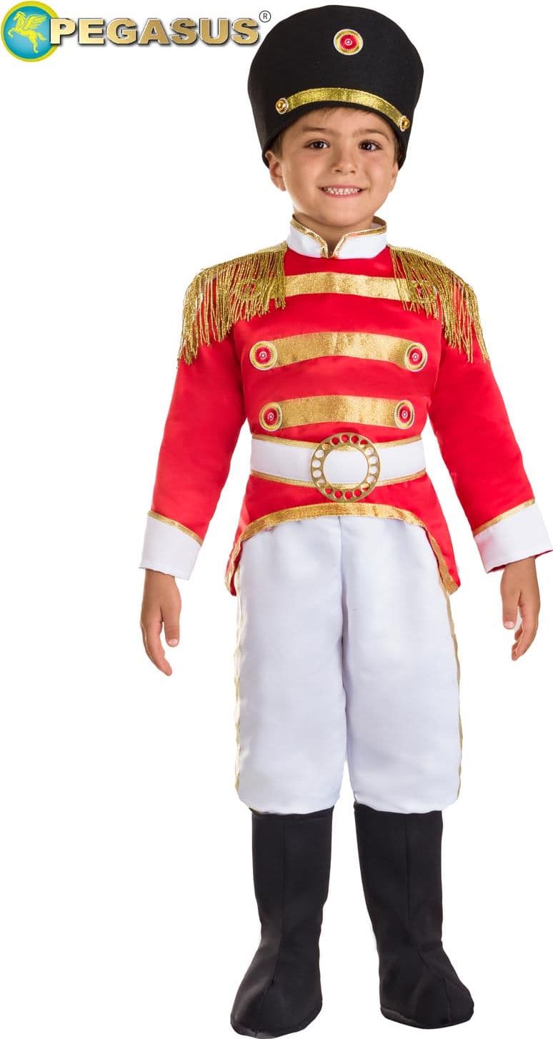 COSTUME CARNEVALE SOLDATINO ( SCHIACCIANOCI) BAMBINO DA 3 A 5 ANNI - PEGASUS 0778-A - 5