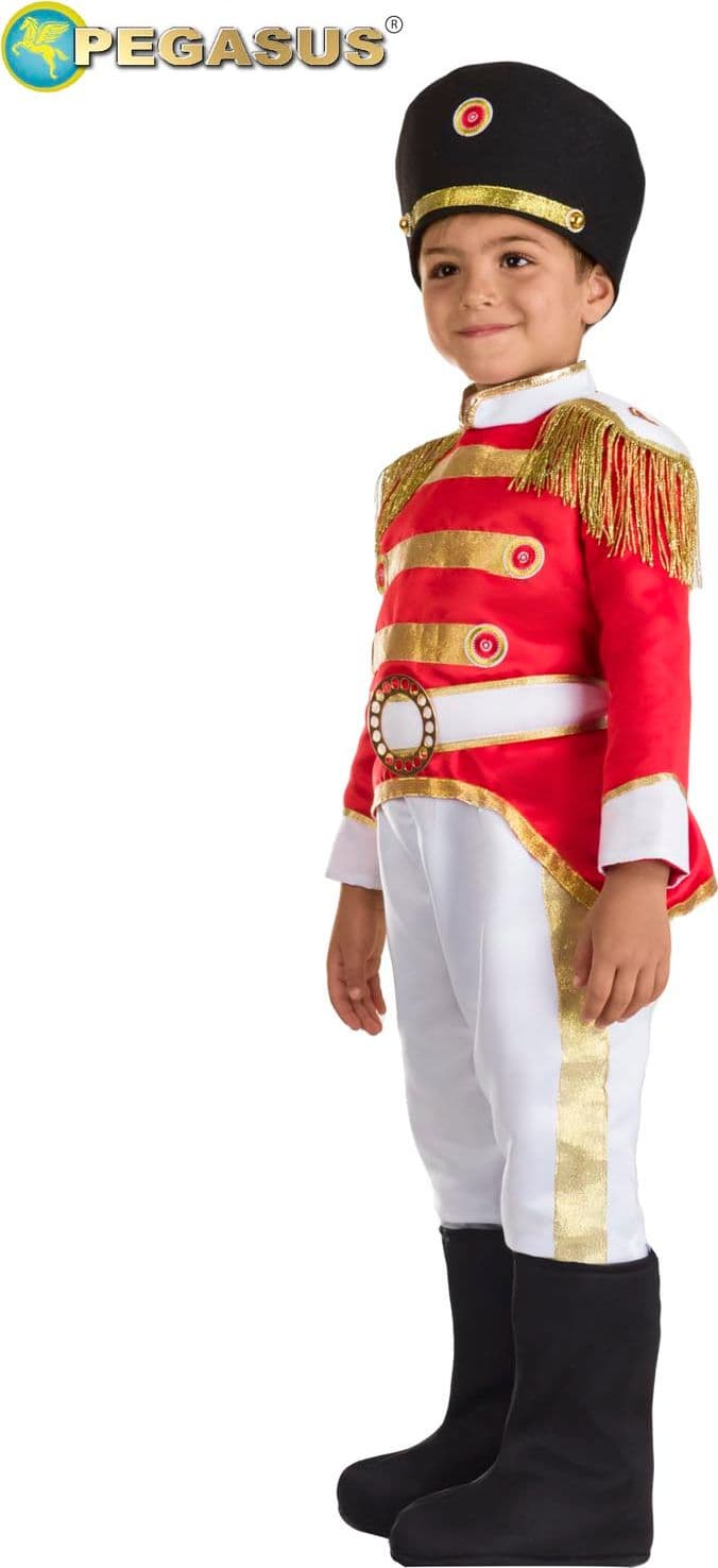 COSTUME CARNEVALE SOLDATINO ( SCHIACCIANOCI) BAMBINO DA 3 A 5 ANNI - PEGASUS 0778-A - 3