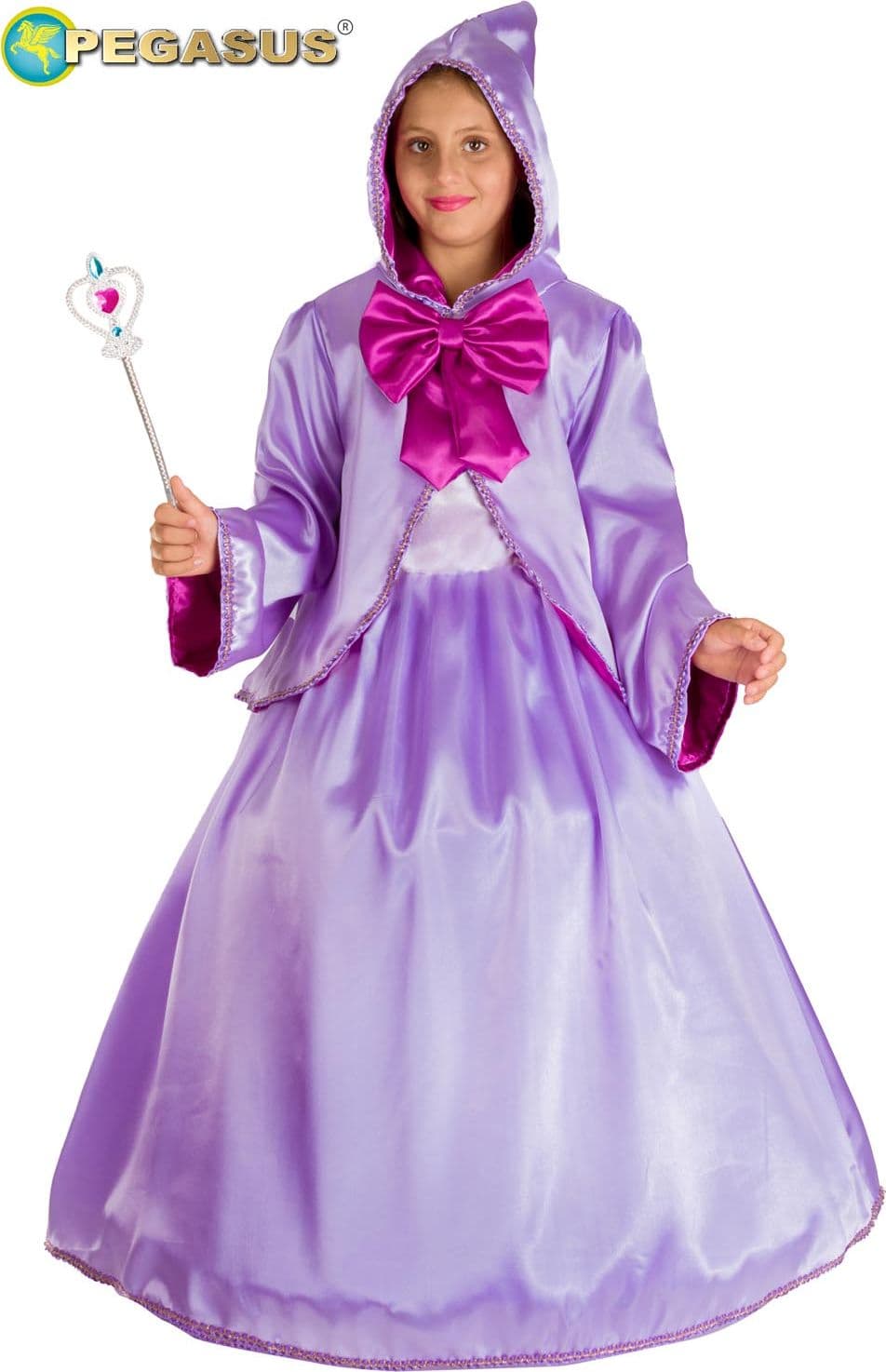 COSTUME CARNEVALE FATA MADRINA BAMBINA DA 5 A 13 ANNI COD. 1952 - 2