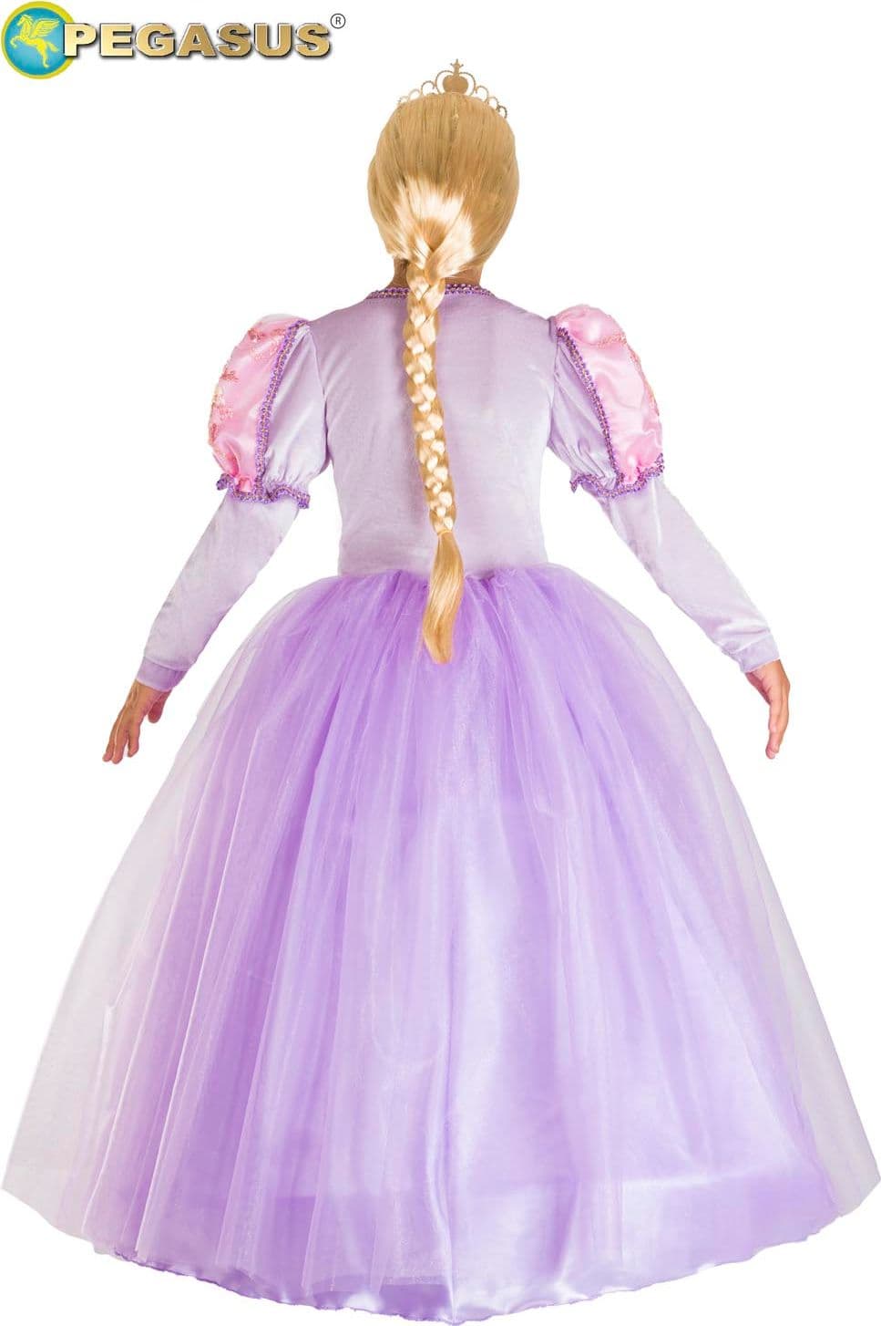 COSTUME CARNEVALE PRINCIPESSA RAPERONZOLO BAMBINA DA 5 A 11 ANNI - PEGASUS COD. 1953 - 2