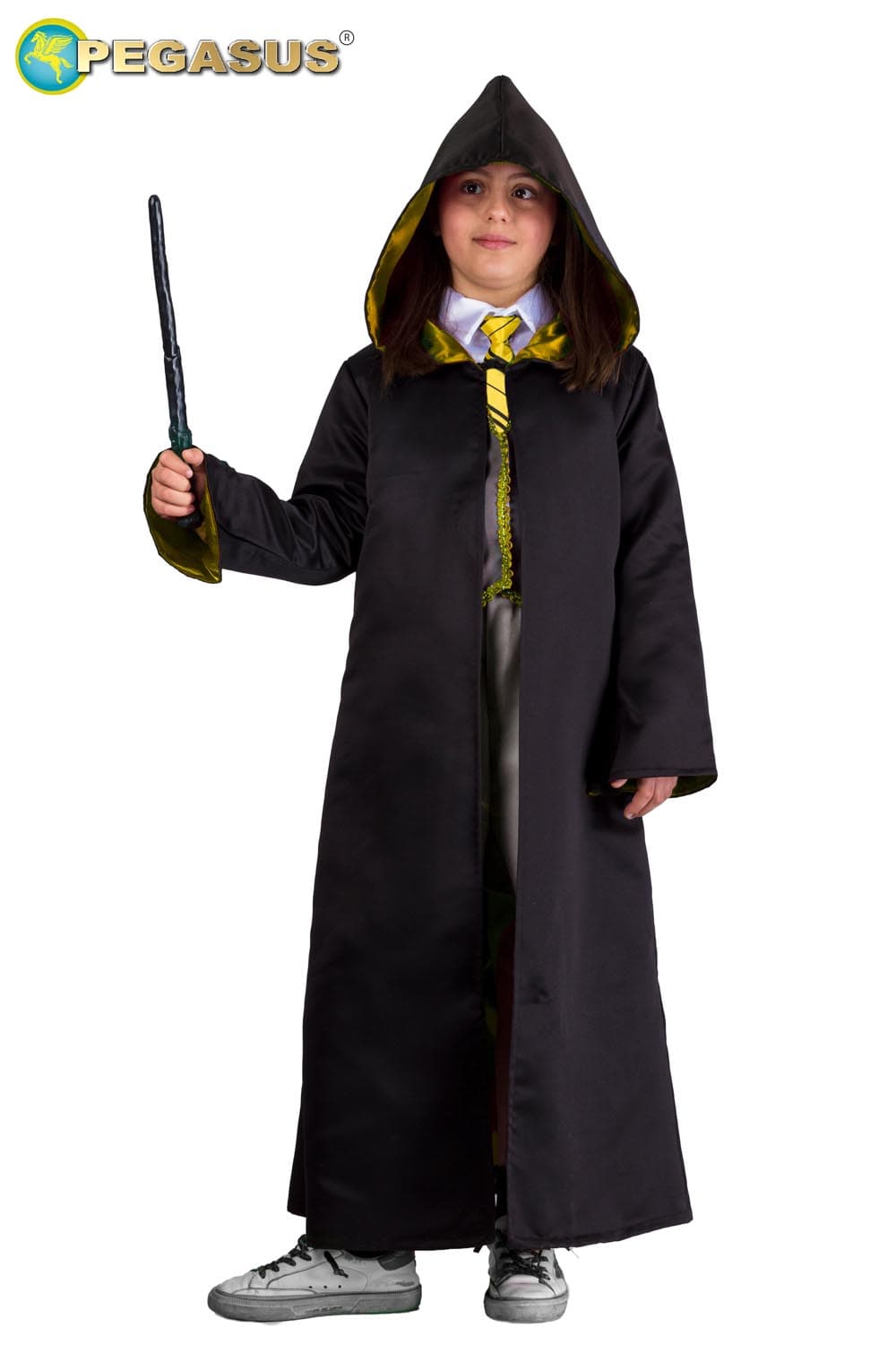 COSTUME CARNEVALE  TOGO STUDENTESSA DI MAGIA GIALLA DA 5 A 13 ANNI - 3