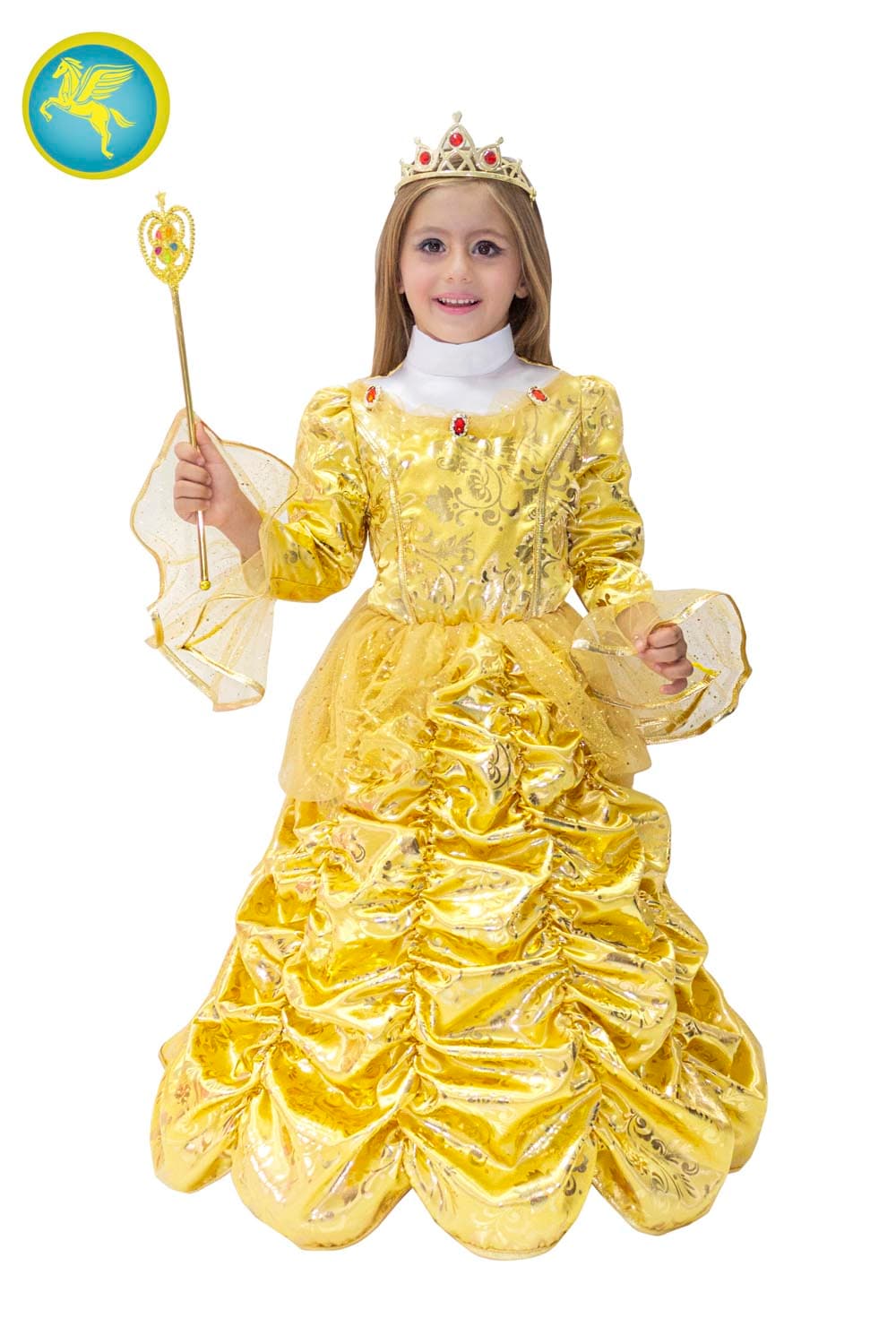 COSTUME CARNEVALE PRINCIPESSA BELLE BAMBINA DA 3 A 6 ANNI COD. 0755 - 3