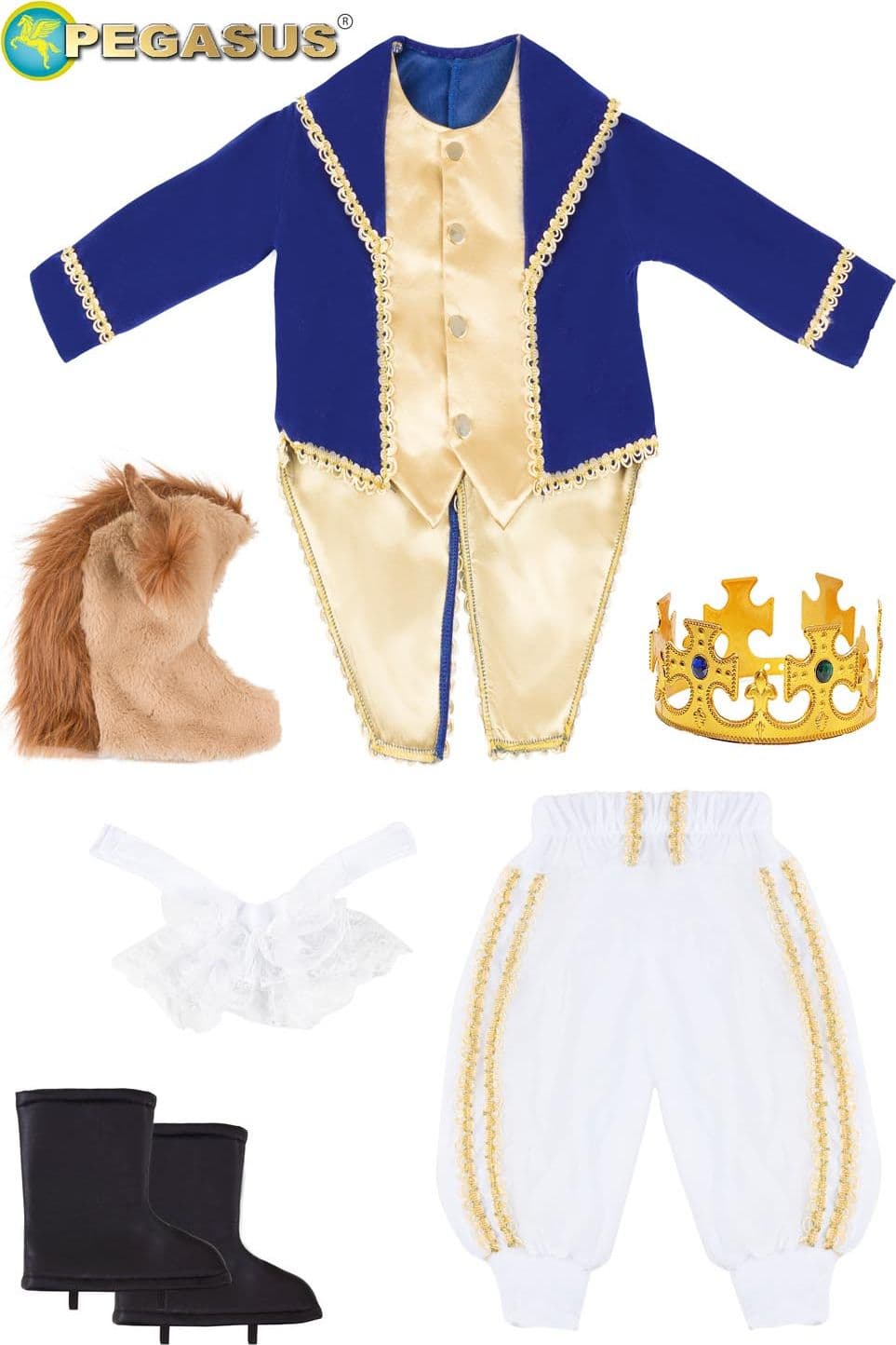 COSTUME CARNEVALE PRINCIPE DEL CASTELLO INCANTATO ( BESTIA) BAMBINO DA 3 A 6 ANNI COD. 0770 - 5