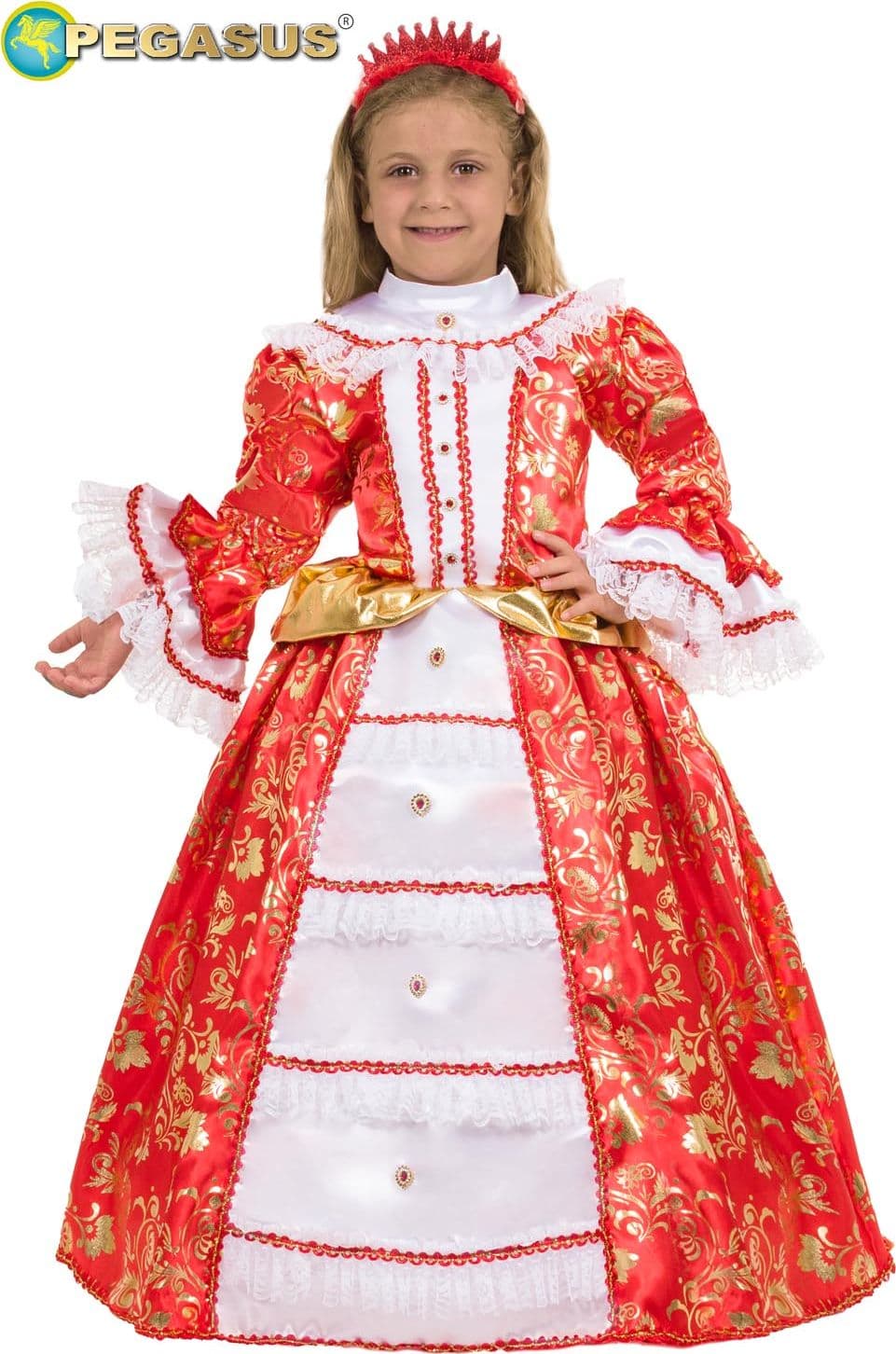 COSTUME CARNEVALE PRINCIPESSA SISSI BAMBINA DA 3 A 6 ANNI  - PEGASUS COD.0772 - 5