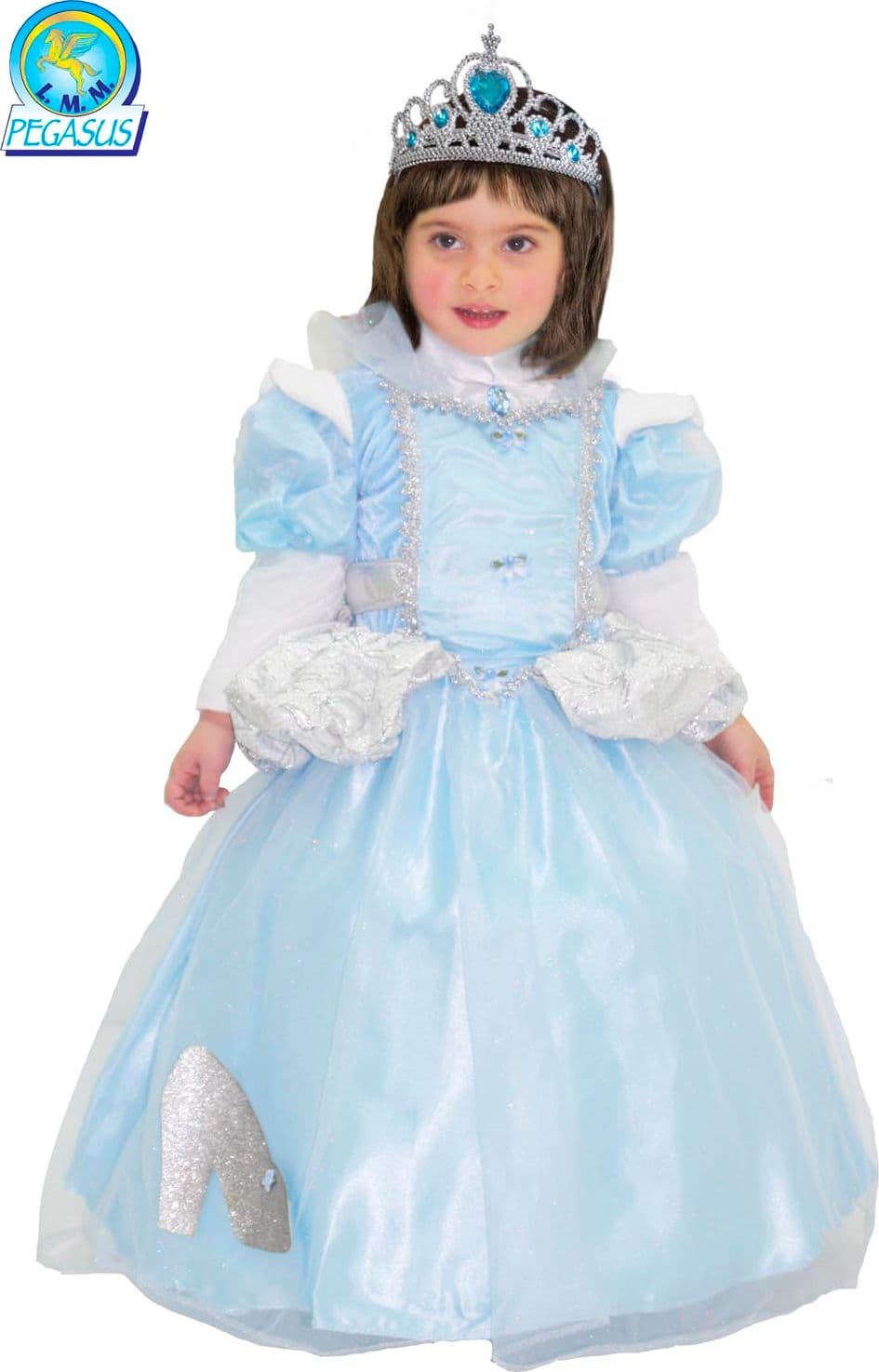 COSTUME CARNEVALE CENERENTOLA BAMBINA DA 3 A 5 ANNI PEGASUS - COD.0415 - 2