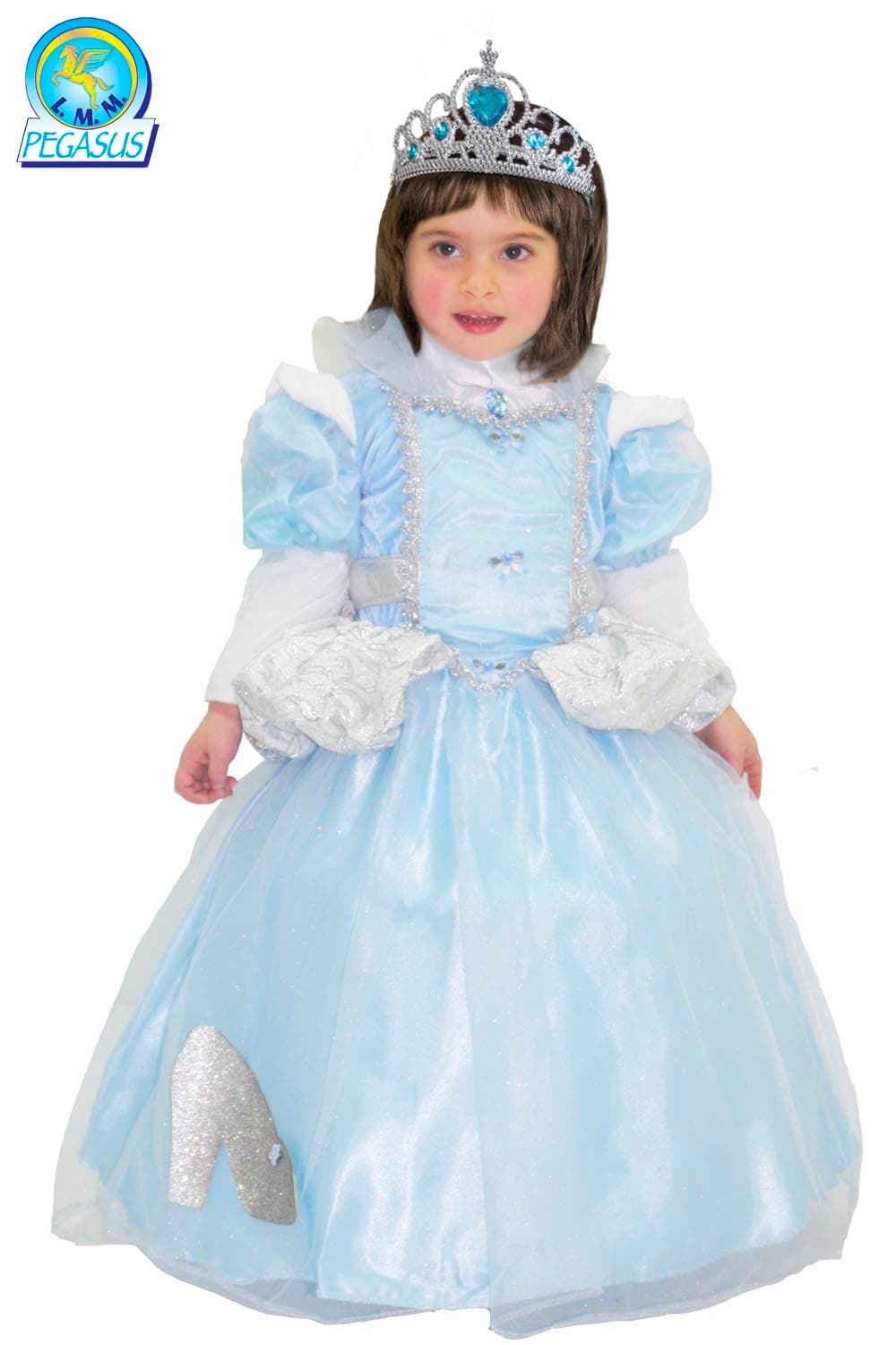 COSTUME CARNEVALE CENERENTOLA BAMBINA DA 3 A 5 ANNI PEGASUS - COD.0415 - 2