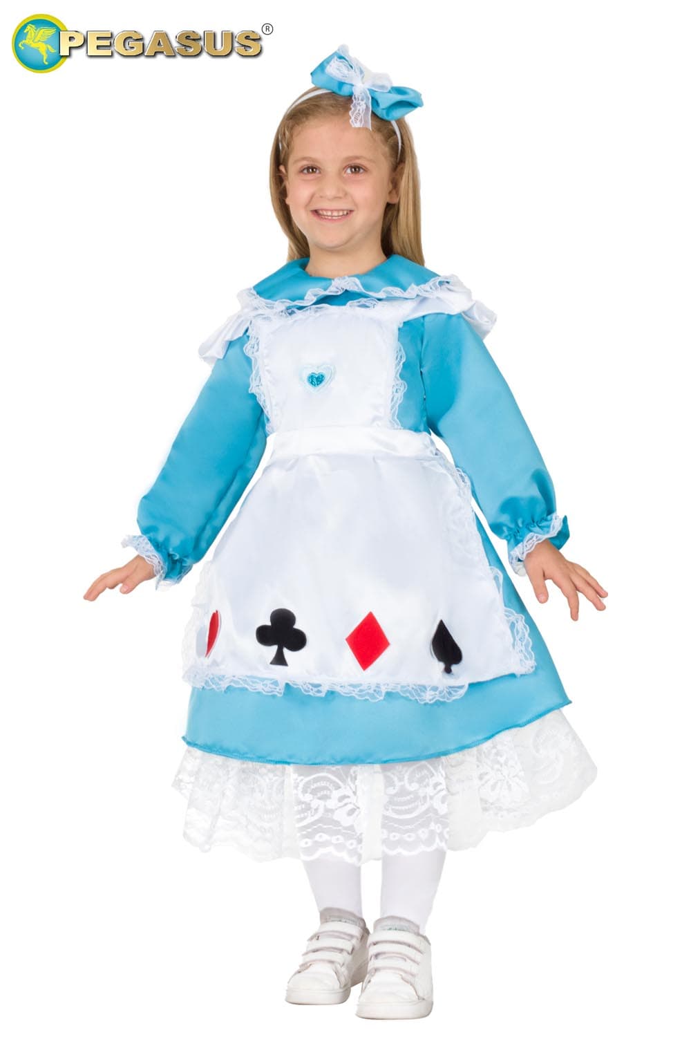 COSTUME CARNEVALE ALICE BAMBINA DA 3 A 5 ANNI - PEGASUS COD.0730 - 4