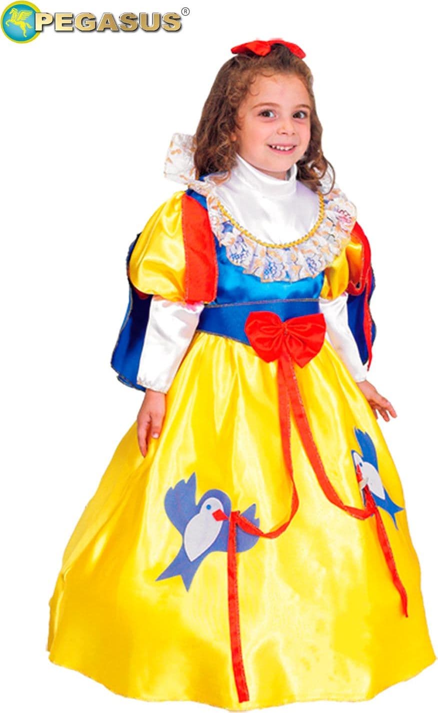 COSTUME CARNEVALE BIANCANEVE BAMBINA DA 3 A 6 ANNI - PEGASUS COD. 0093 - 2