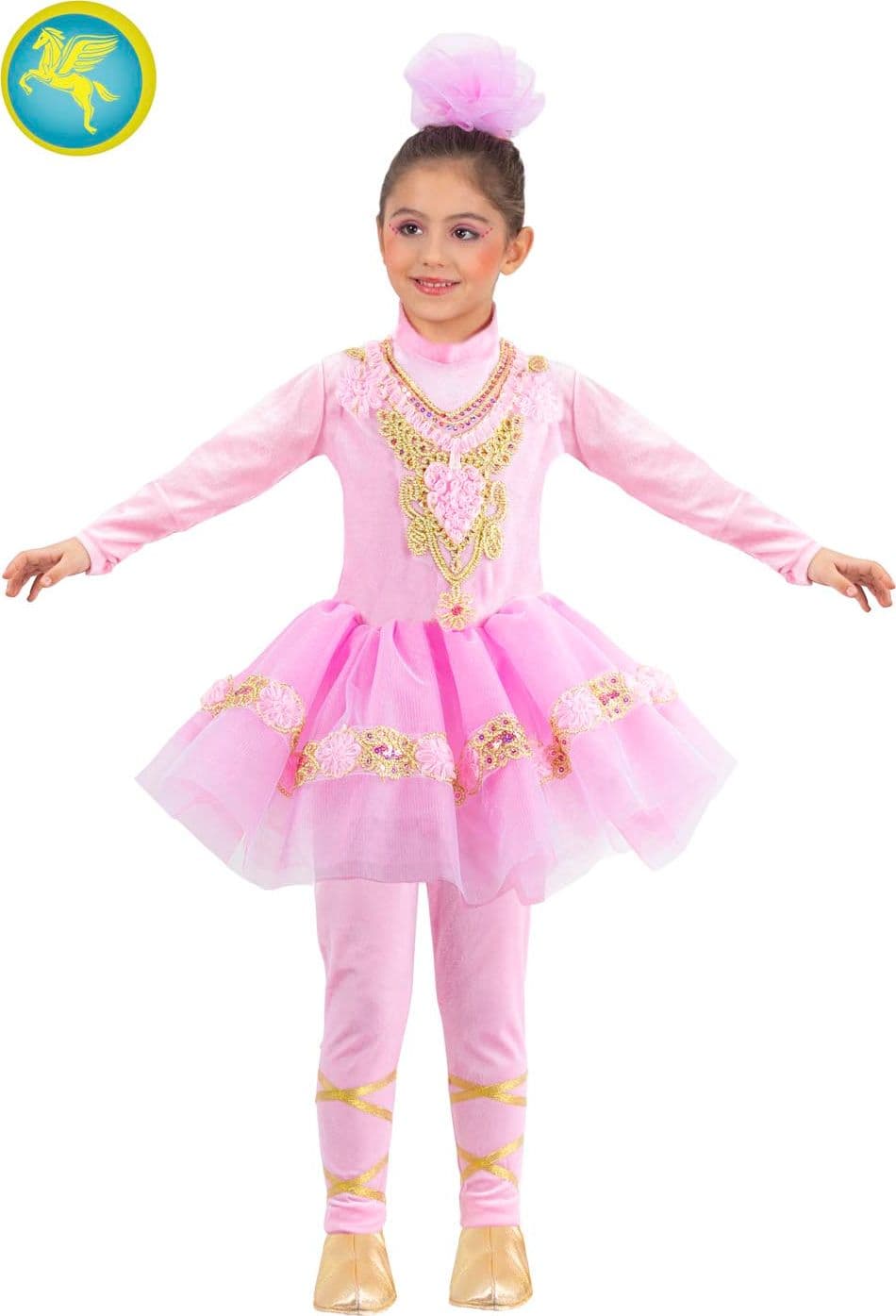 COSTUME CARNEVALE BALLERINA BAMBINA DA 3 A 6 ANNI - PEGASUS  COD. 0060 - 3