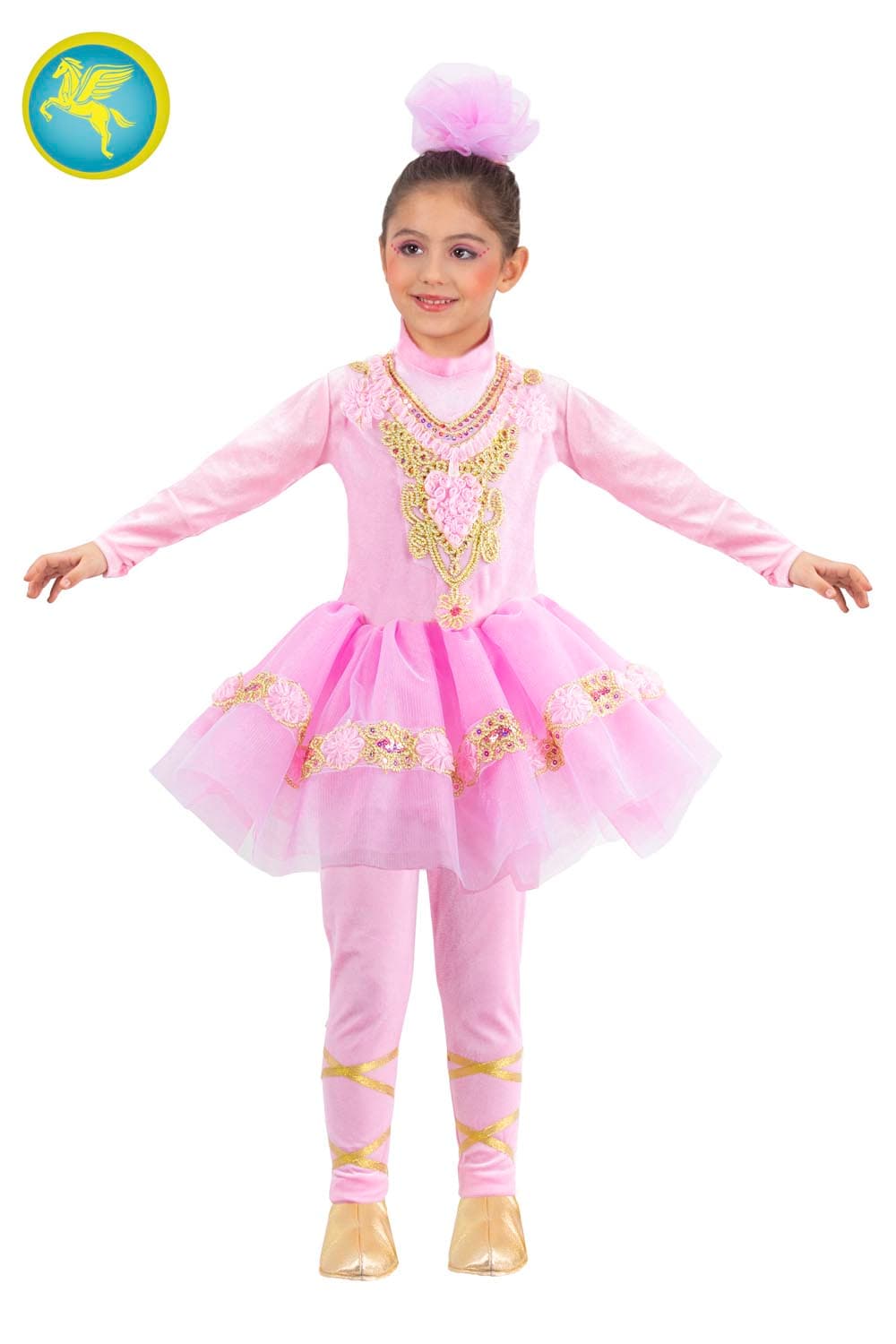 COSTUME CARNEVALE BALLERINA BAMBINA DA 3 A 6 ANNI - PEGASUS  COD. 0060 - 3