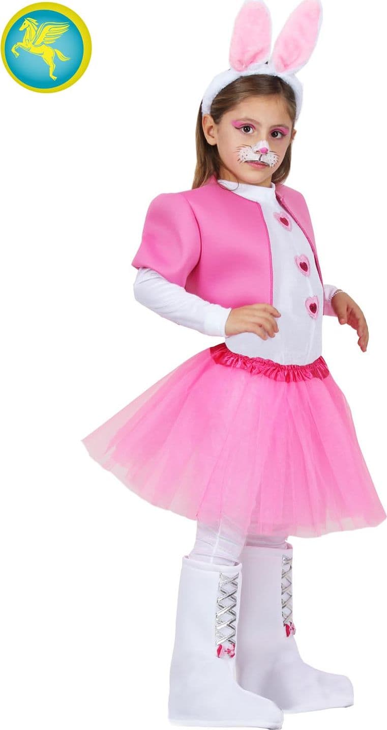 COSTUME CARNEVALE CONIGLIETTA BAMBINA DA 3 A 6 ANNI - PEGASUS COD. 0758-A - 3