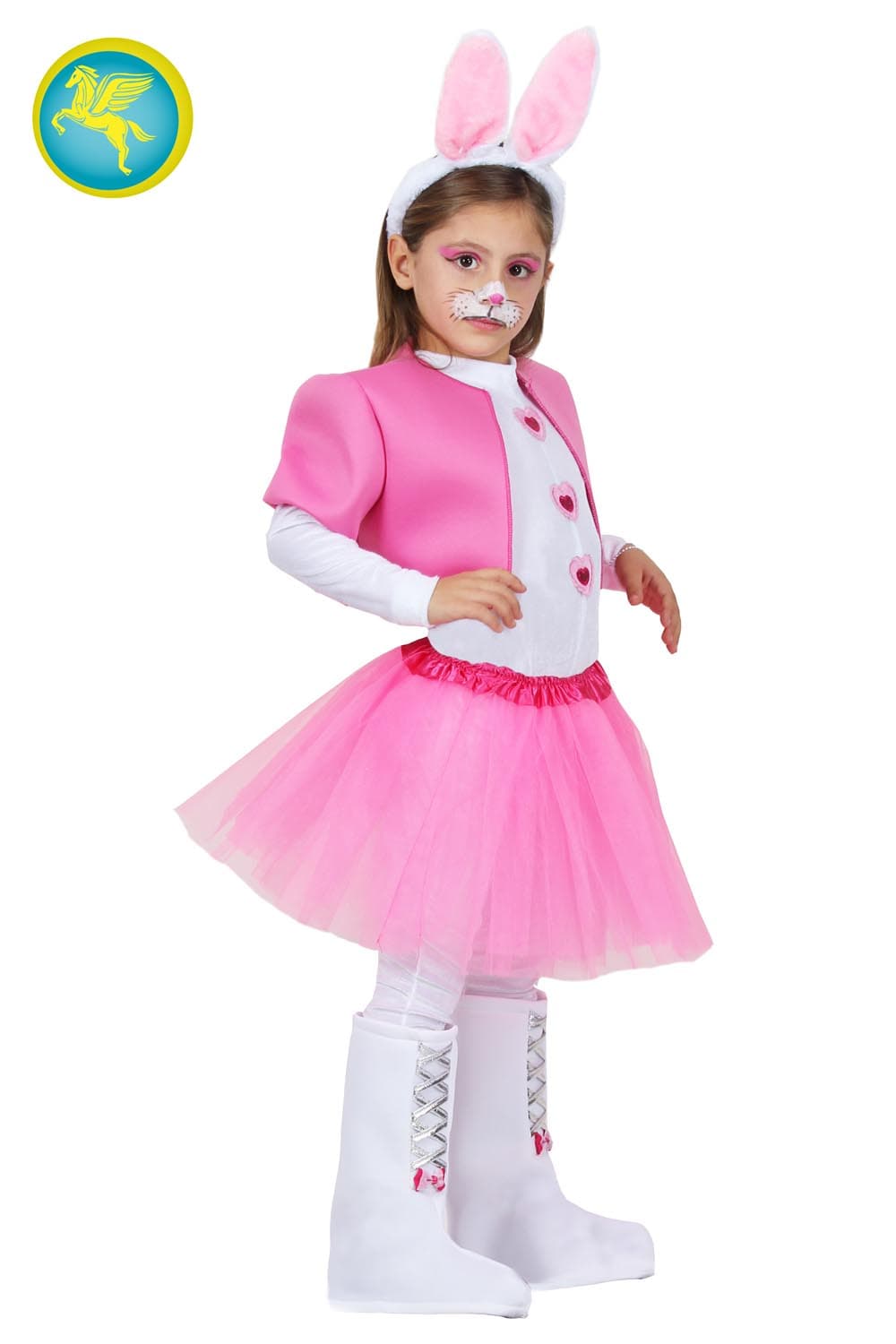 COSTUME CARNEVALE CONIGLIETTA BAMBINA DA 3 A 6 ANNI - PEGASUS COD. 0758-A - 3