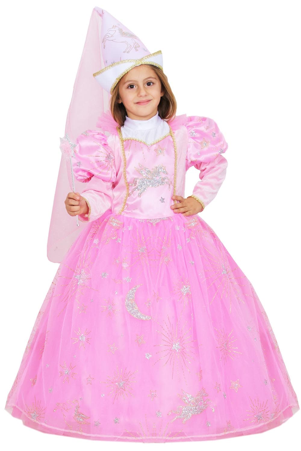 COSTUME CARNEVALE FATINA DELL'UNICORNO BAMBINA DA 3 A 6 ANNI - PEGASUS COD. 0756 - 3