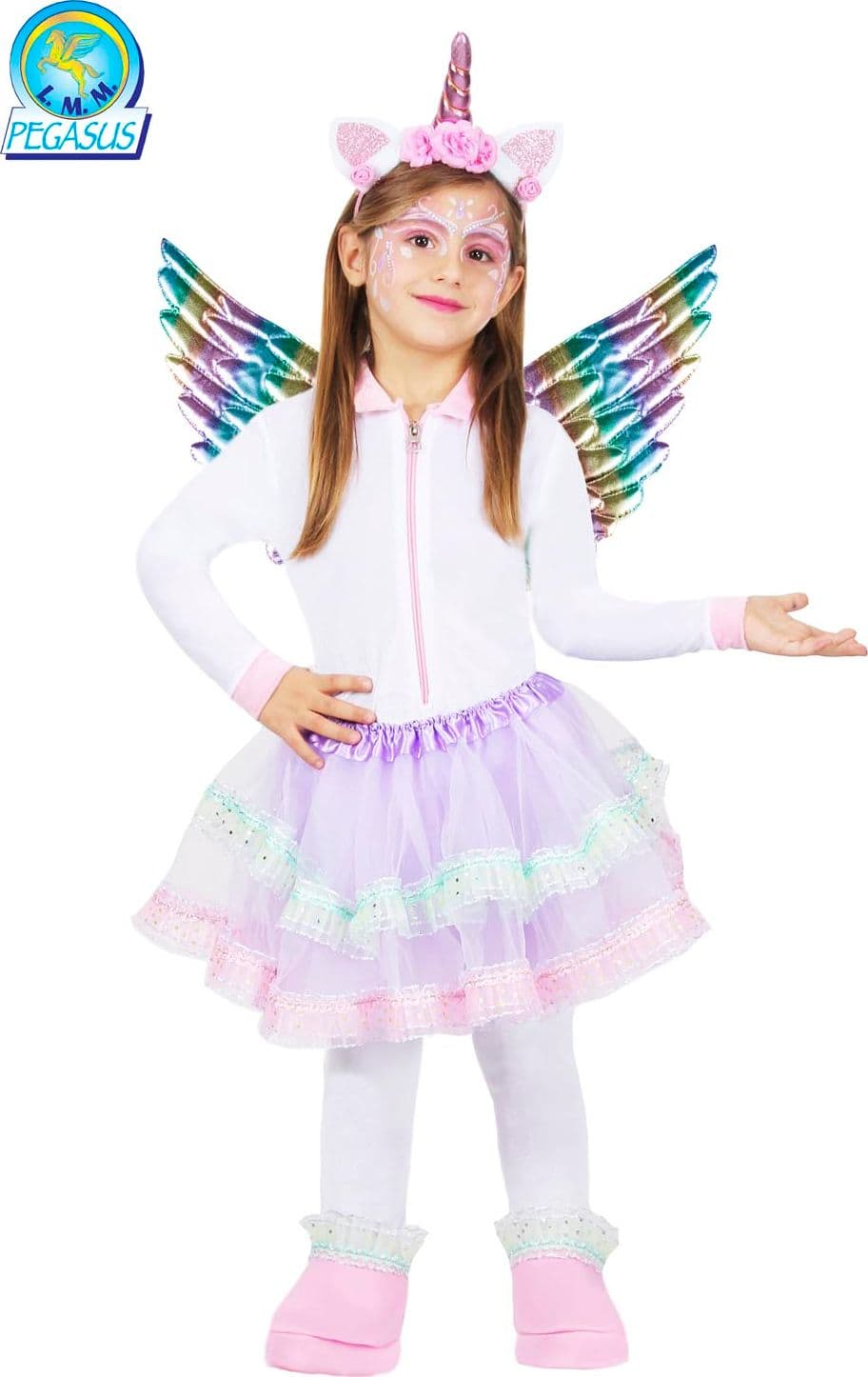 COSTUME CARNEVALE UNICORNO BAMBINA DA 3 A 6 ANNI COD. 0757-A - 3