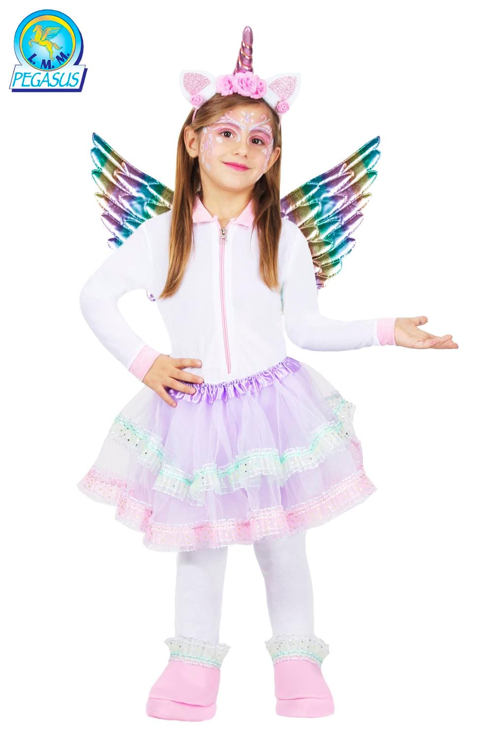 COSTUME CARNEVALE UNICORNO BAMBINA DA 3 A 6 ANNI COD. 0757-A - 3