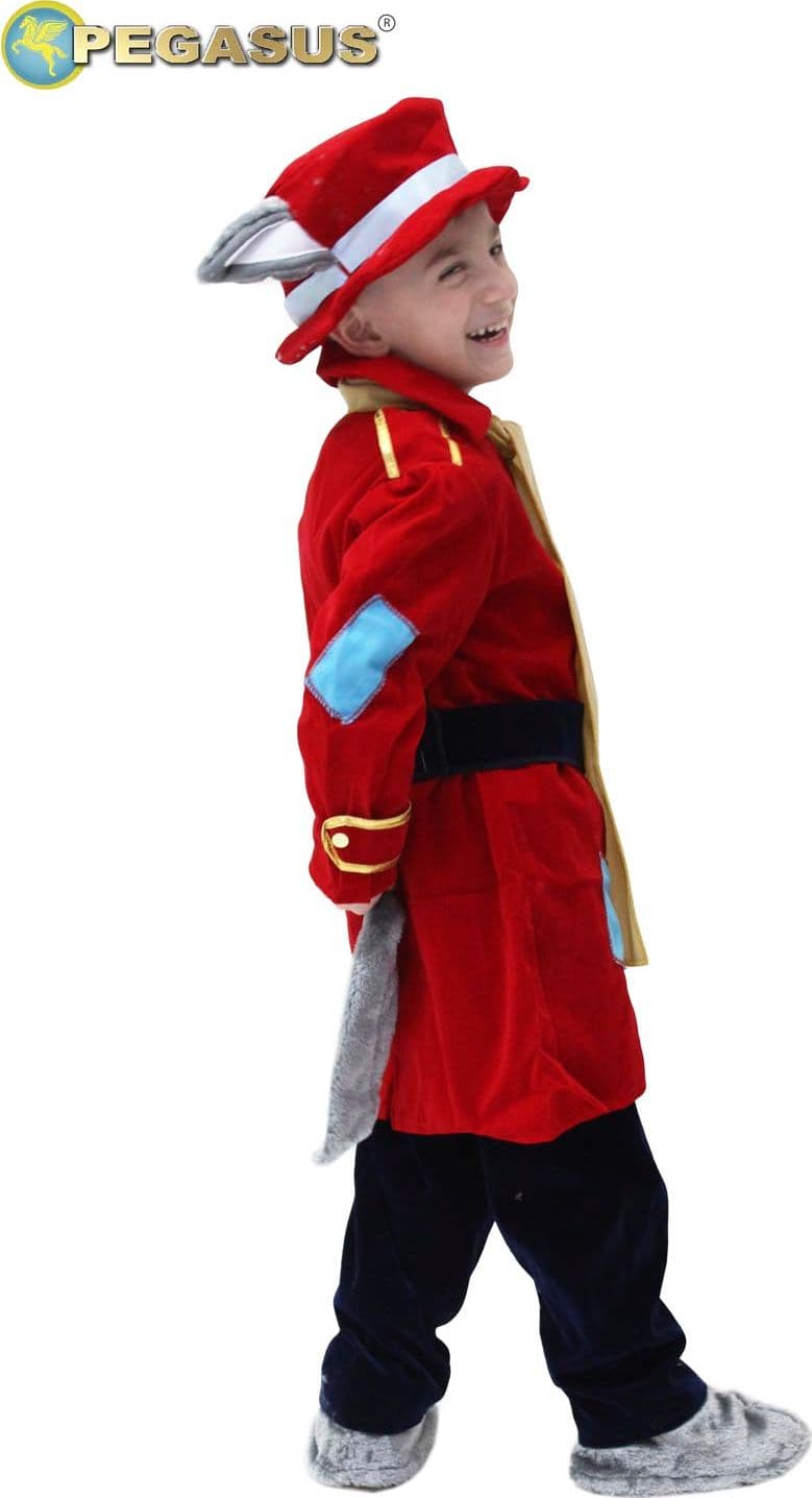 COSTUME CARNEVALE GATTO DI PINOCCHIO BAMBINO DA 3 A 5 ANNI - PEGASUS COD. 0659 - 2